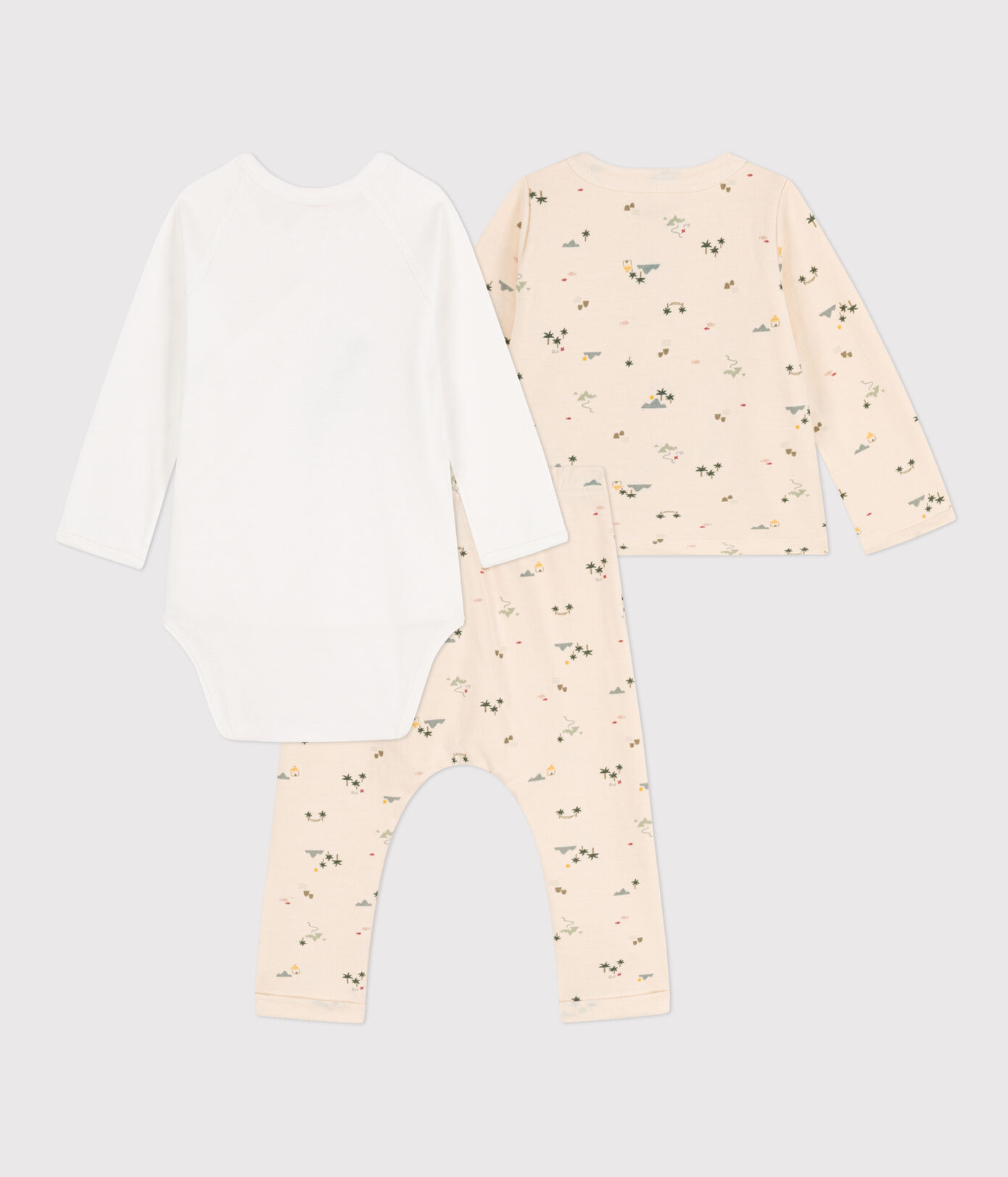 Ensemble imprimé en coton bébé