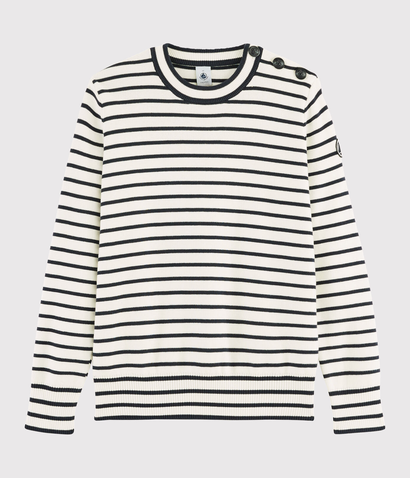 Pull marin en coton Femme