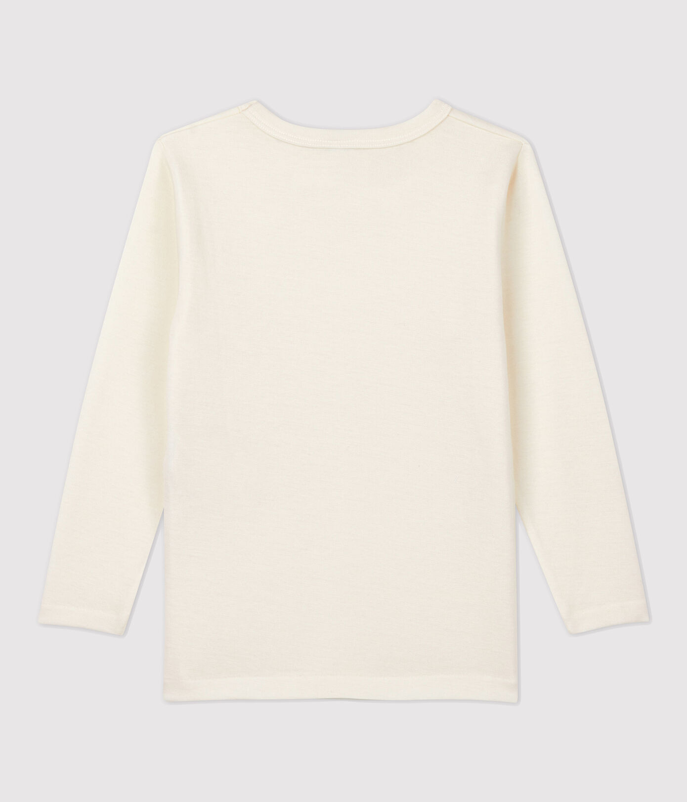 Tee-shirt manches longues enfant en laine et coton