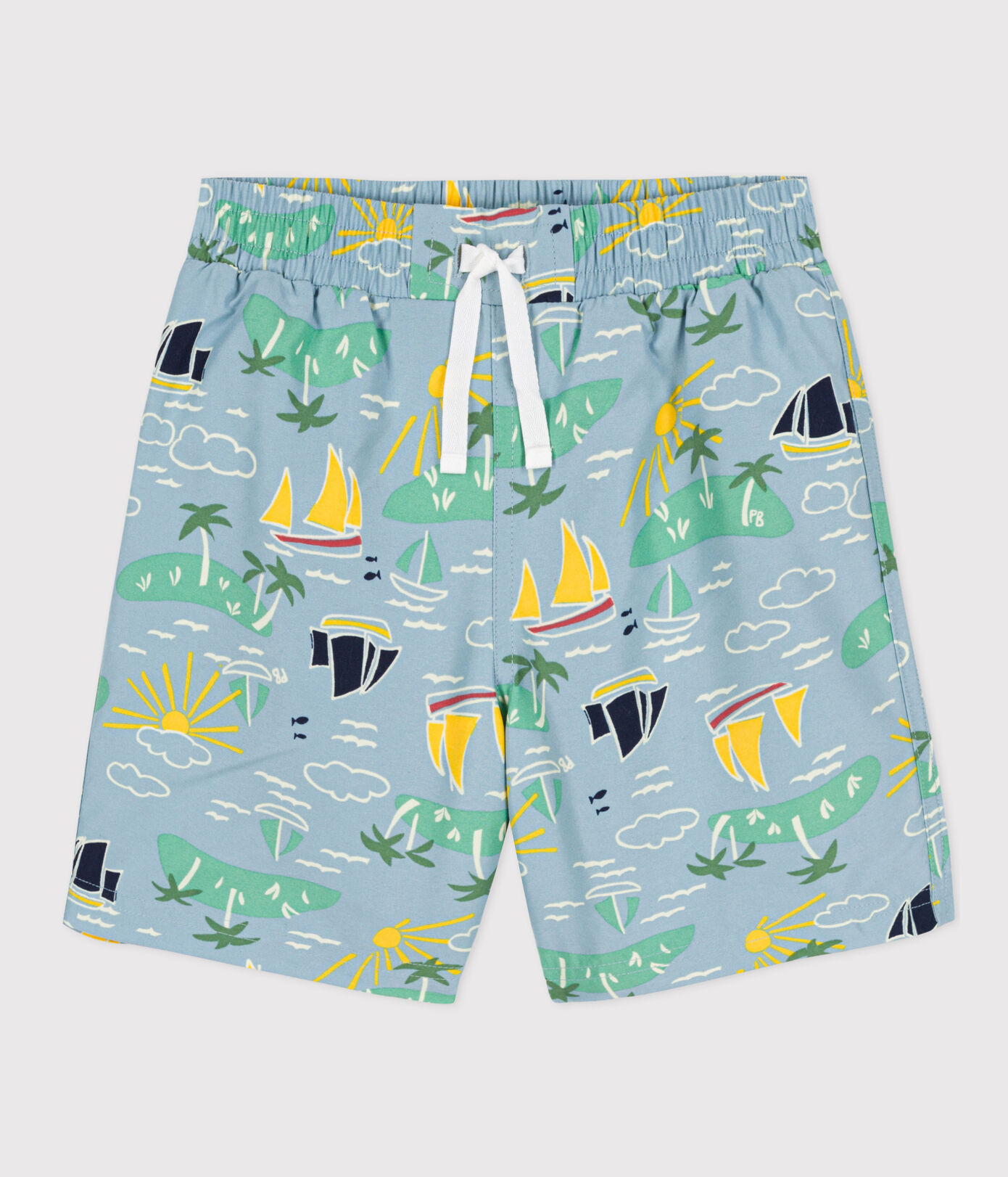 Short de bain recyclé imprimé enfant garon