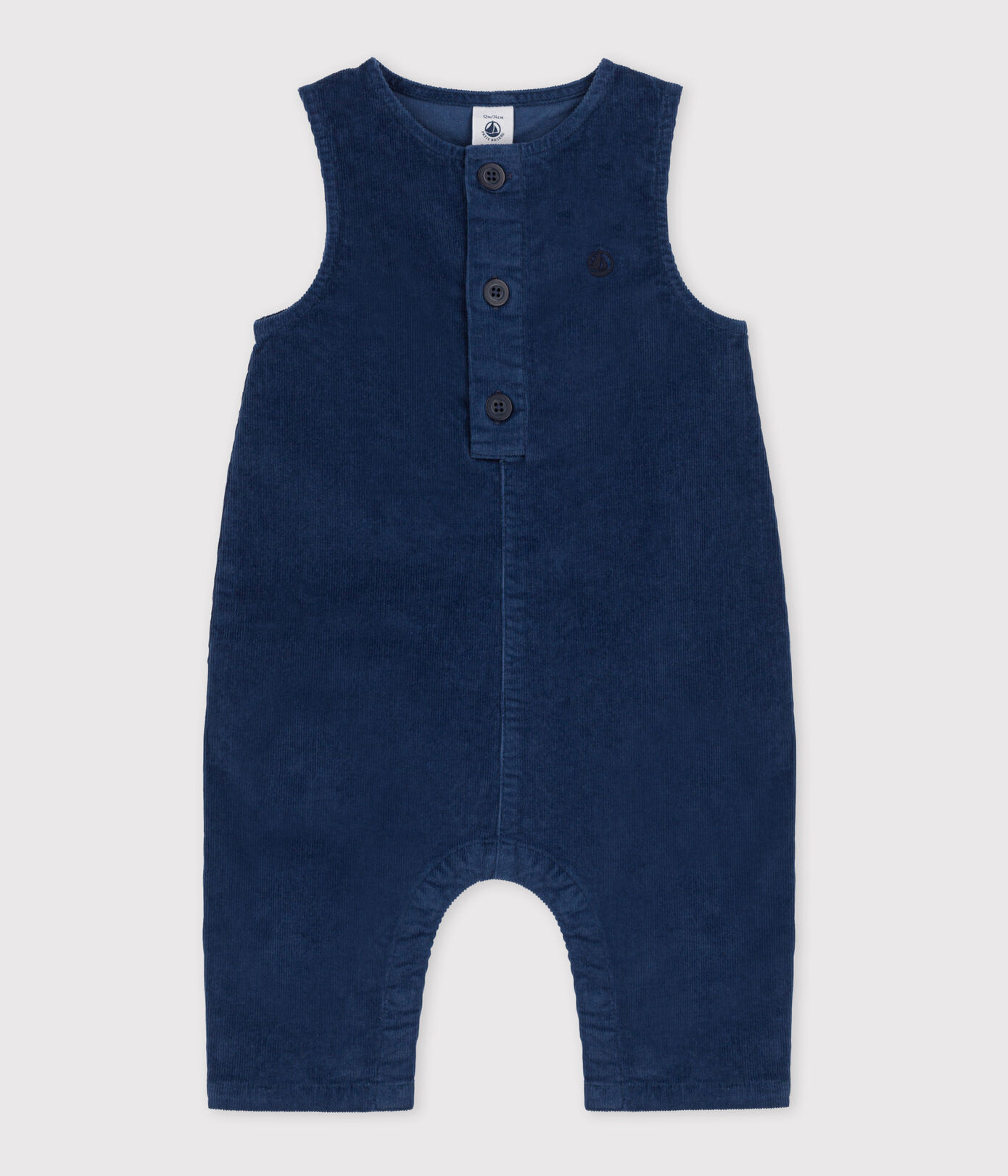Combinaison bébé longue en velours ctelé