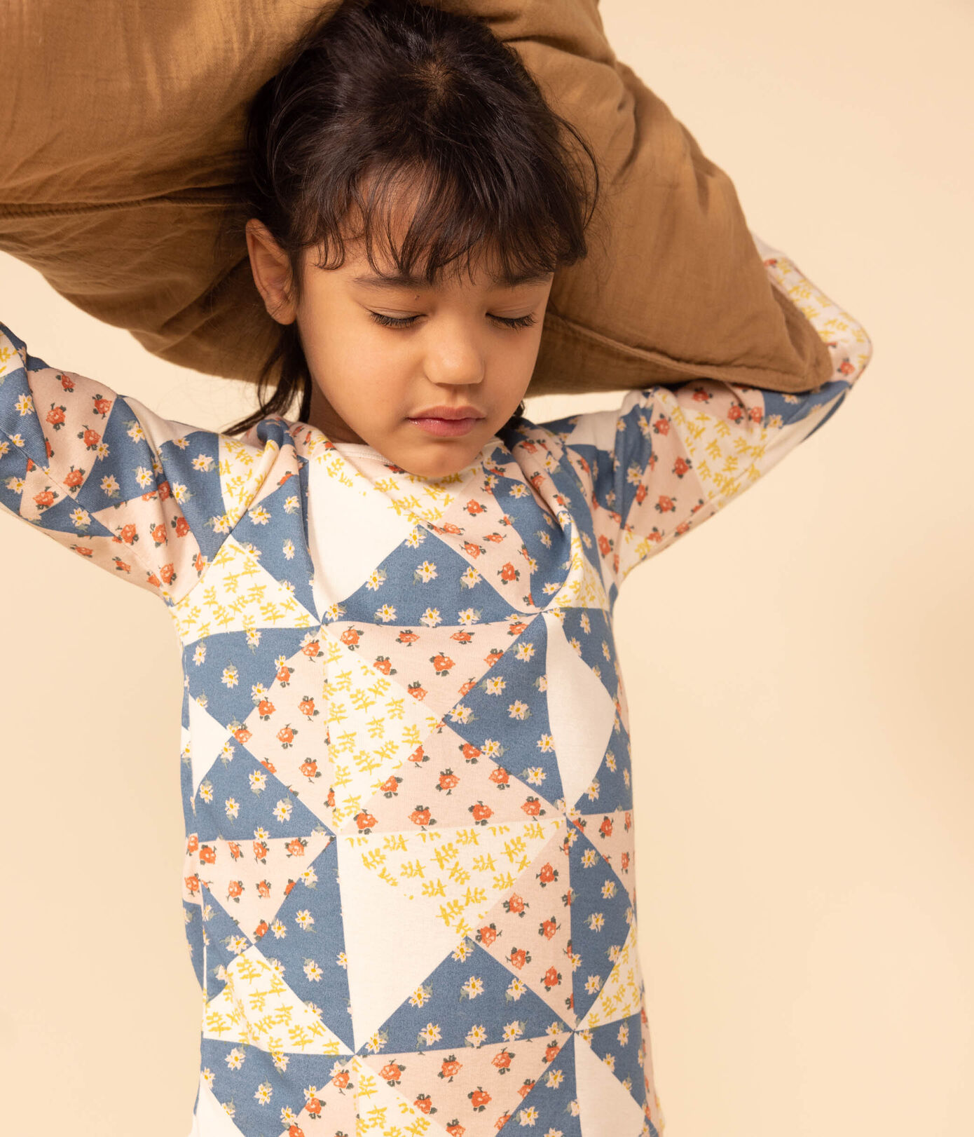 Pyjama patchwork petite fille en coton