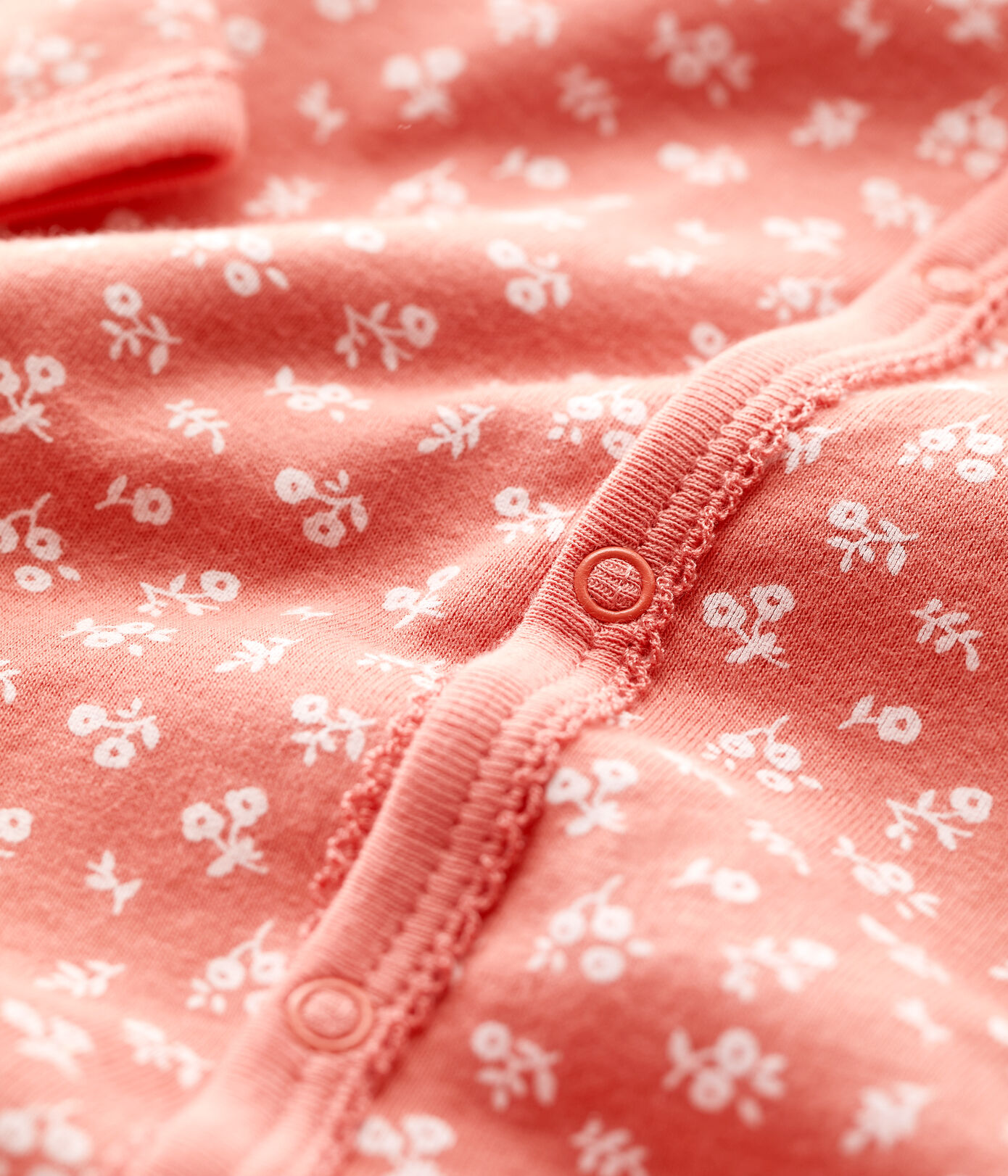 Dors bien bébé fleuri en coton biologique