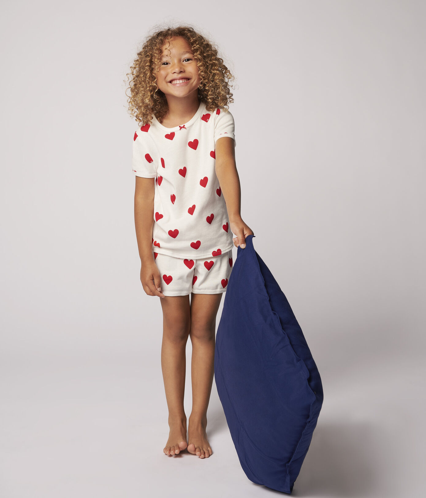 Pyjacourt cur petite fille en coton