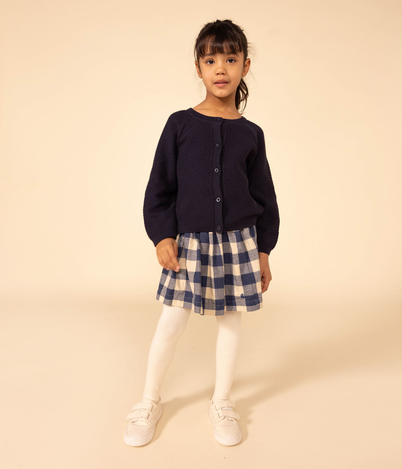 Cardigan en tubique matelassé enfant fille
