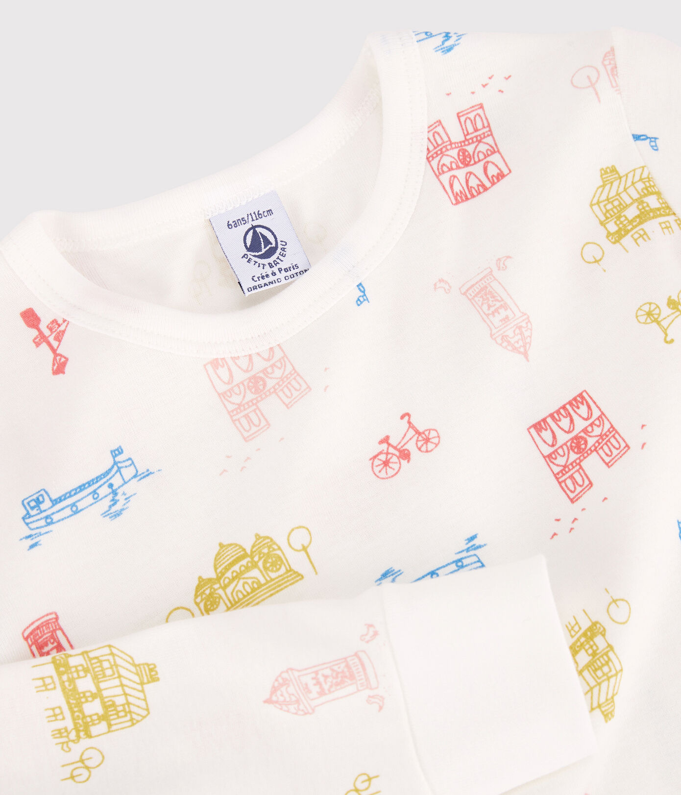 Pyjama Paris petite fille/petit garon en coton
