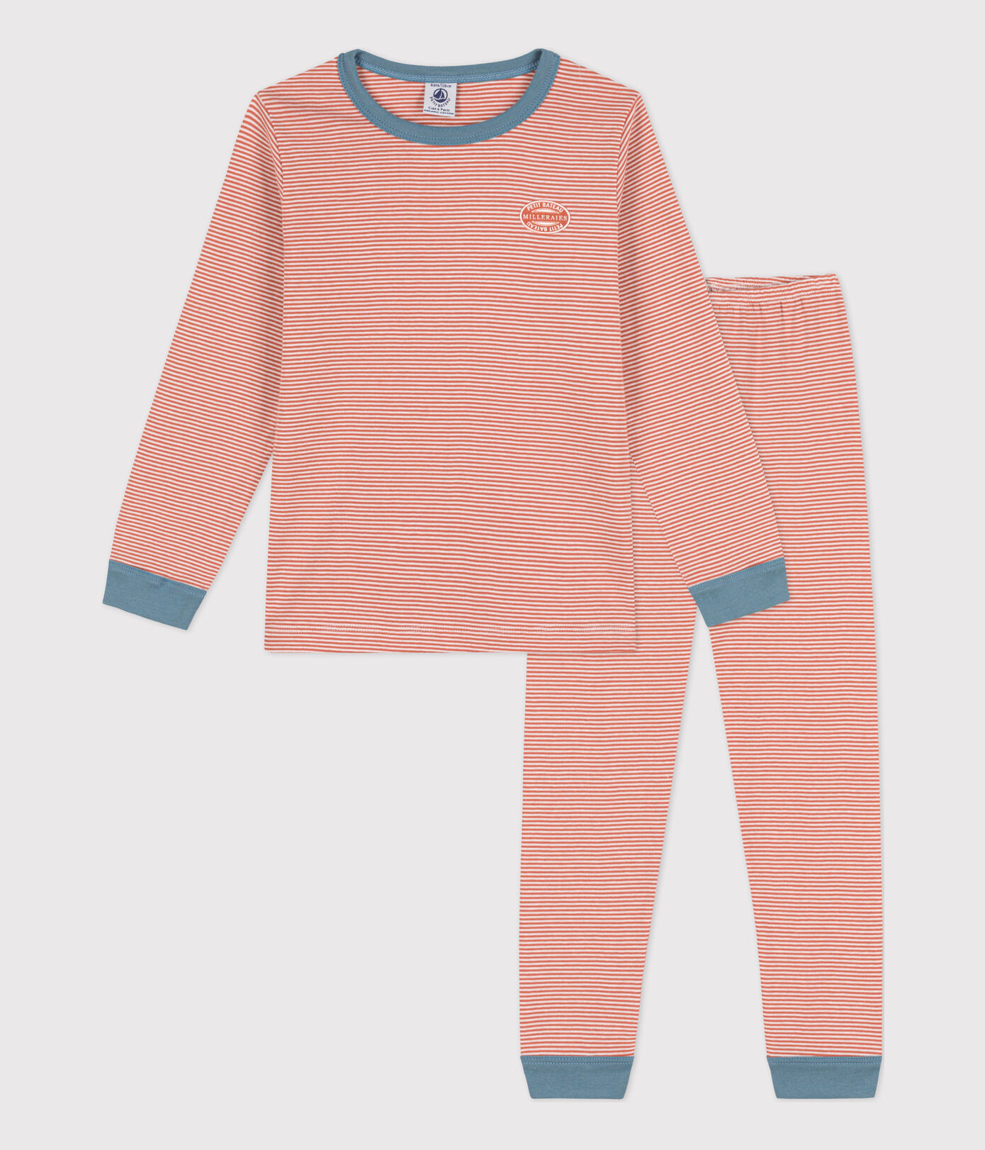 Pyjama milleraies petite fille/petit garon en coton