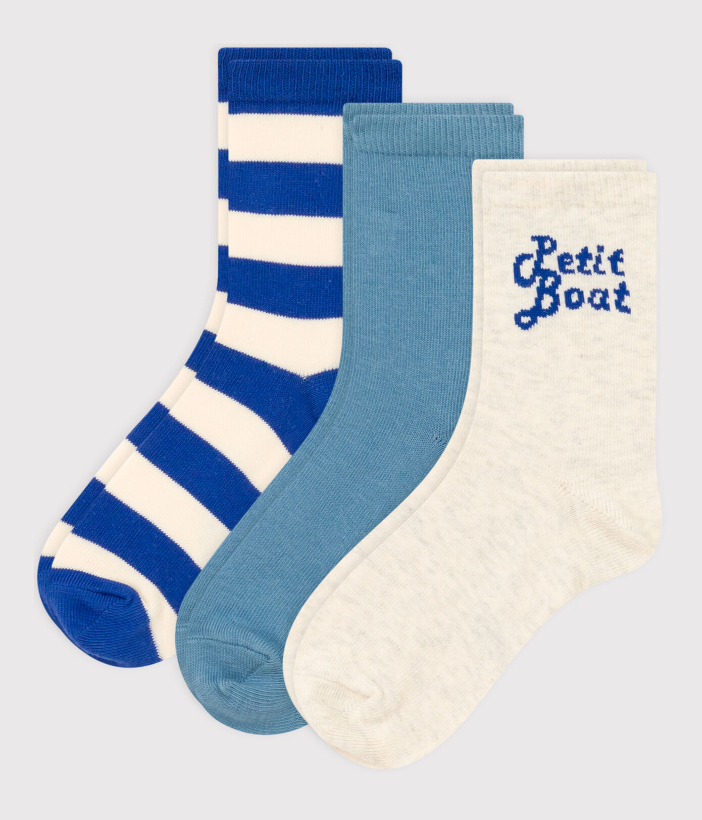 Lot de 3 paires de chaussettes Petit Boat enfant garon-fille