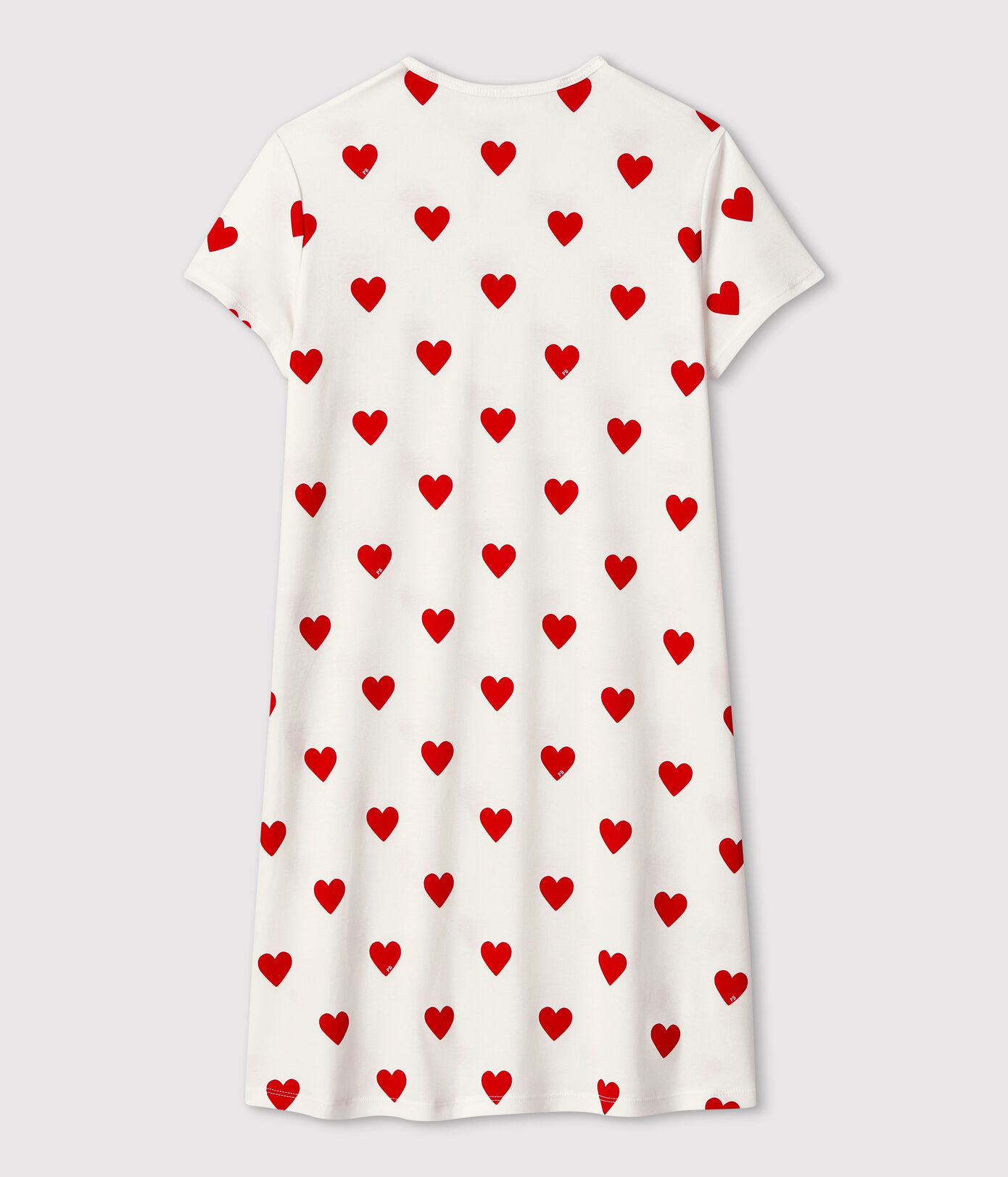 Chemise de nuit cur fille en coton