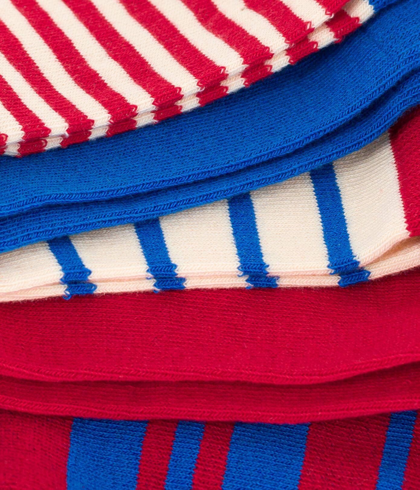 Lot de 5 paires de chaussettes rayures en jersey de coton enfants