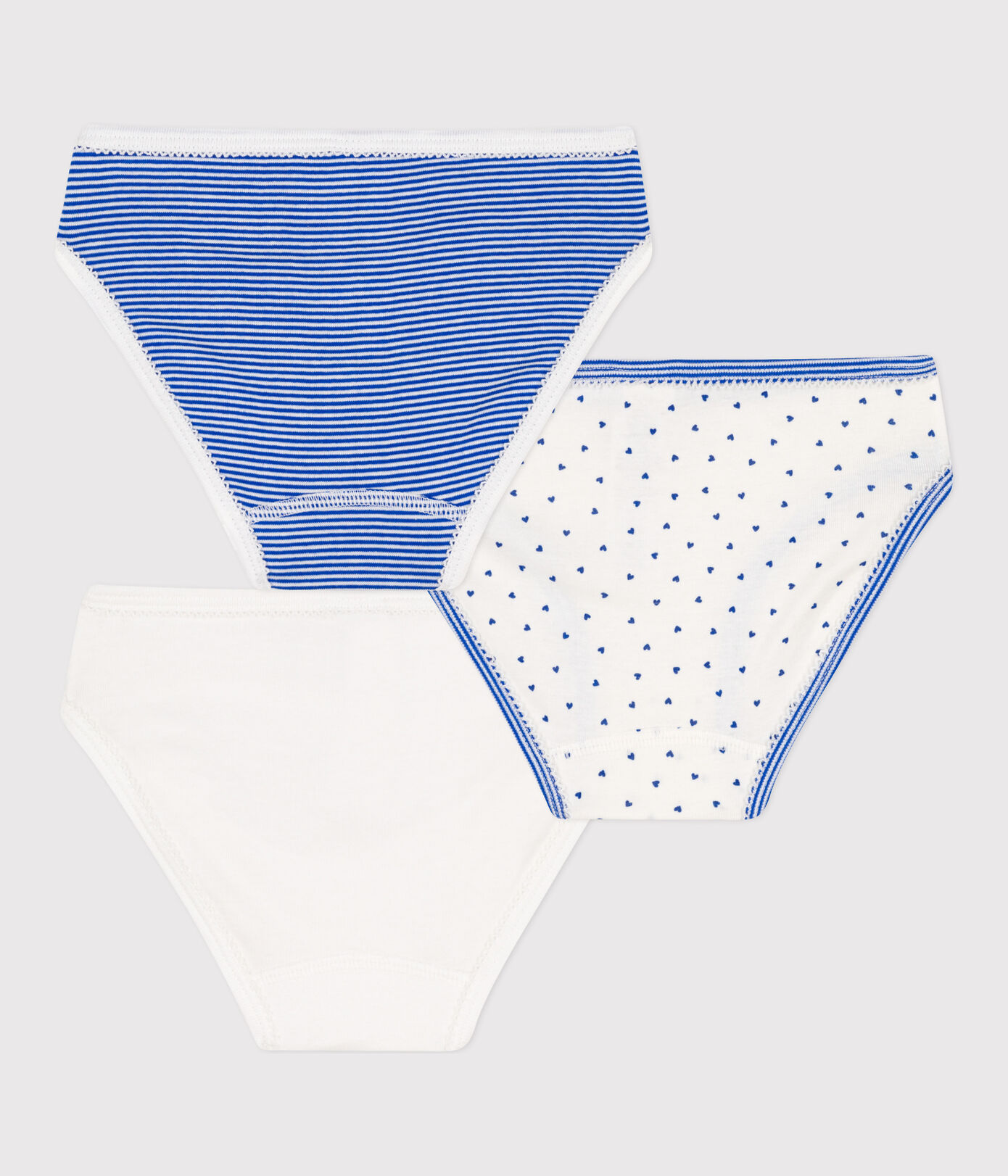 Lot de 3 culottes en coton petite fille