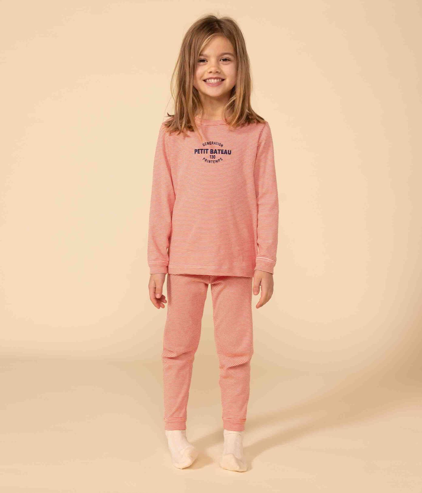Pyjama rayé petite fille/petit garon en coton