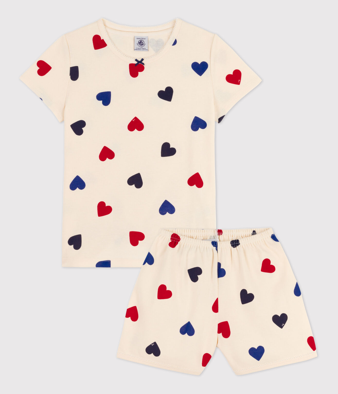 Pyjacourt cur petite fille en coton