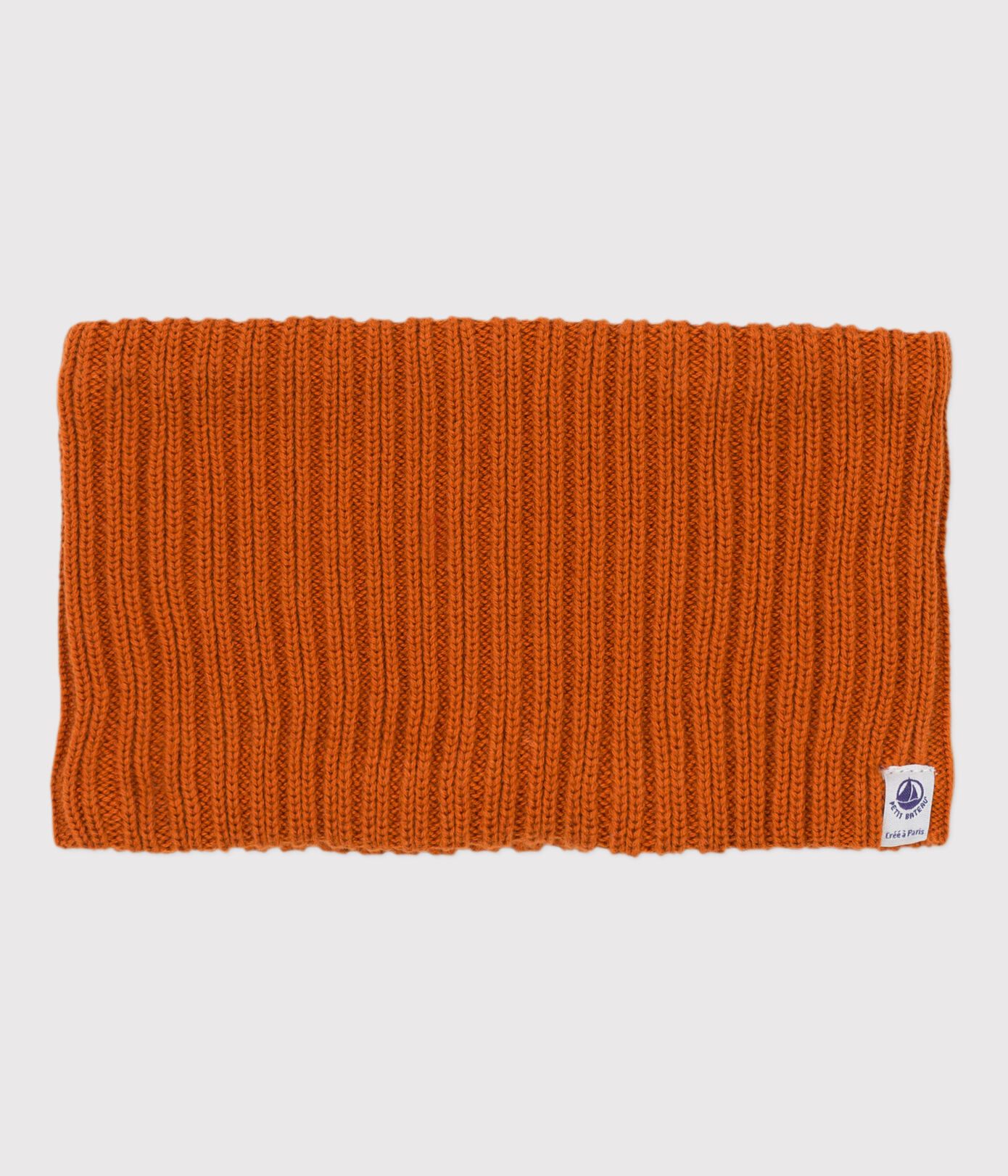 Snood bébé en tricot doublé en polaire recyclée