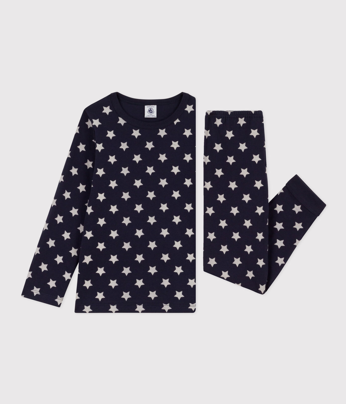 Pyjama étoiles en tubique petite fille/petit garon