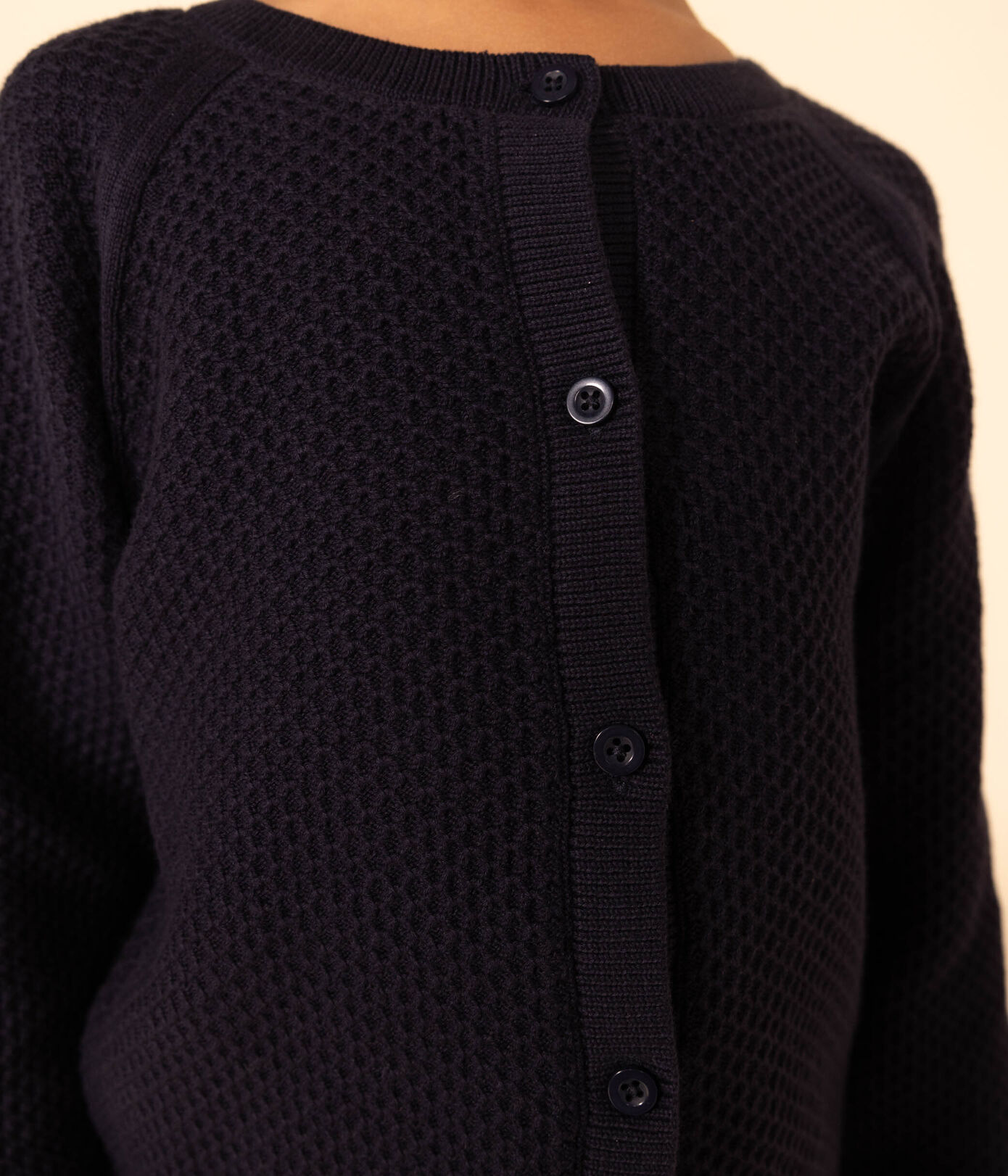Cardigan en tubique matelassé enfant fille