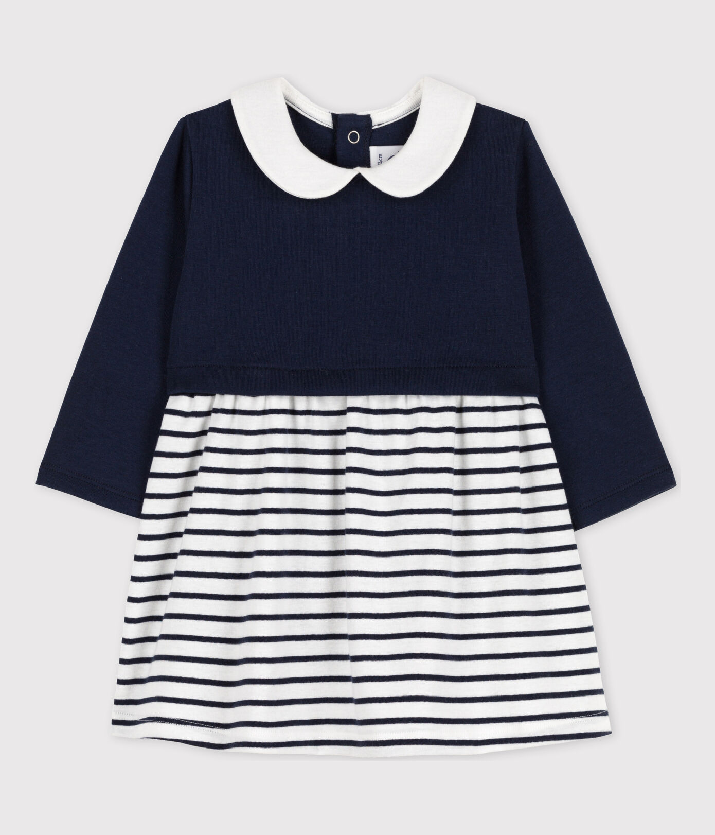 Robe manches longues bébé bimatière
