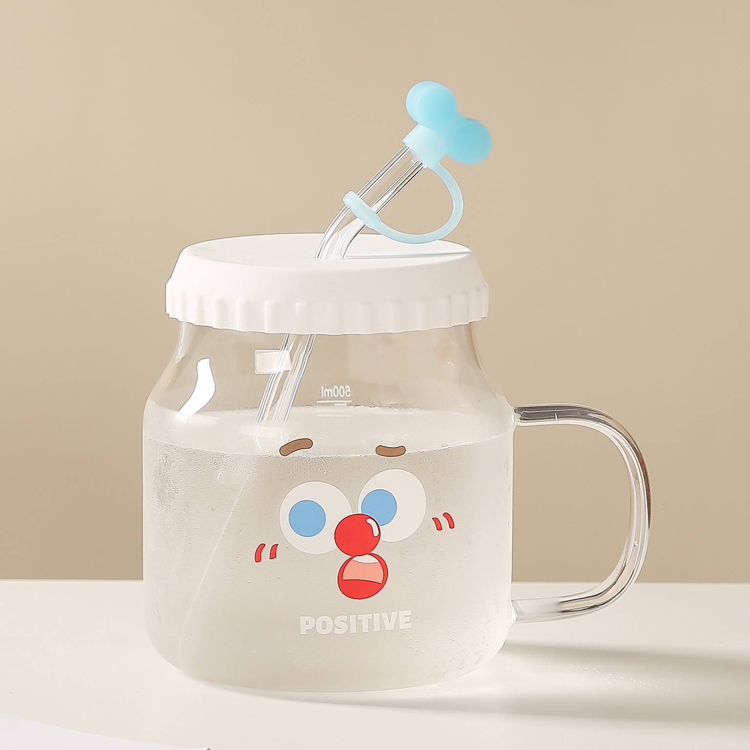 Straw Mug with Handle