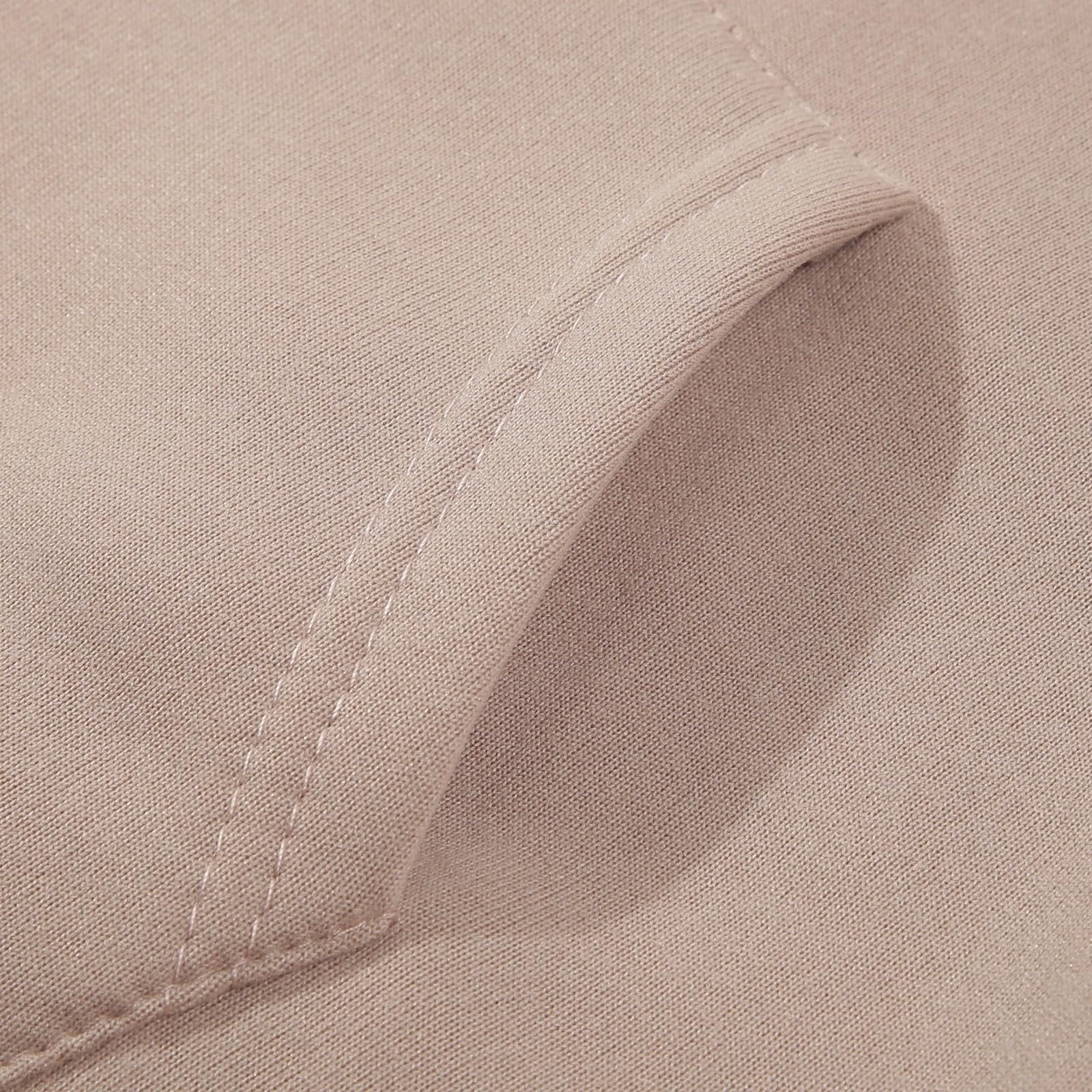 Toddler Long Sleeve Solid Warm Hoodie Pullover Tops Pants Kids Outfits Sweat Suit Beige,4-5T Kids Unisex Outfit Sets