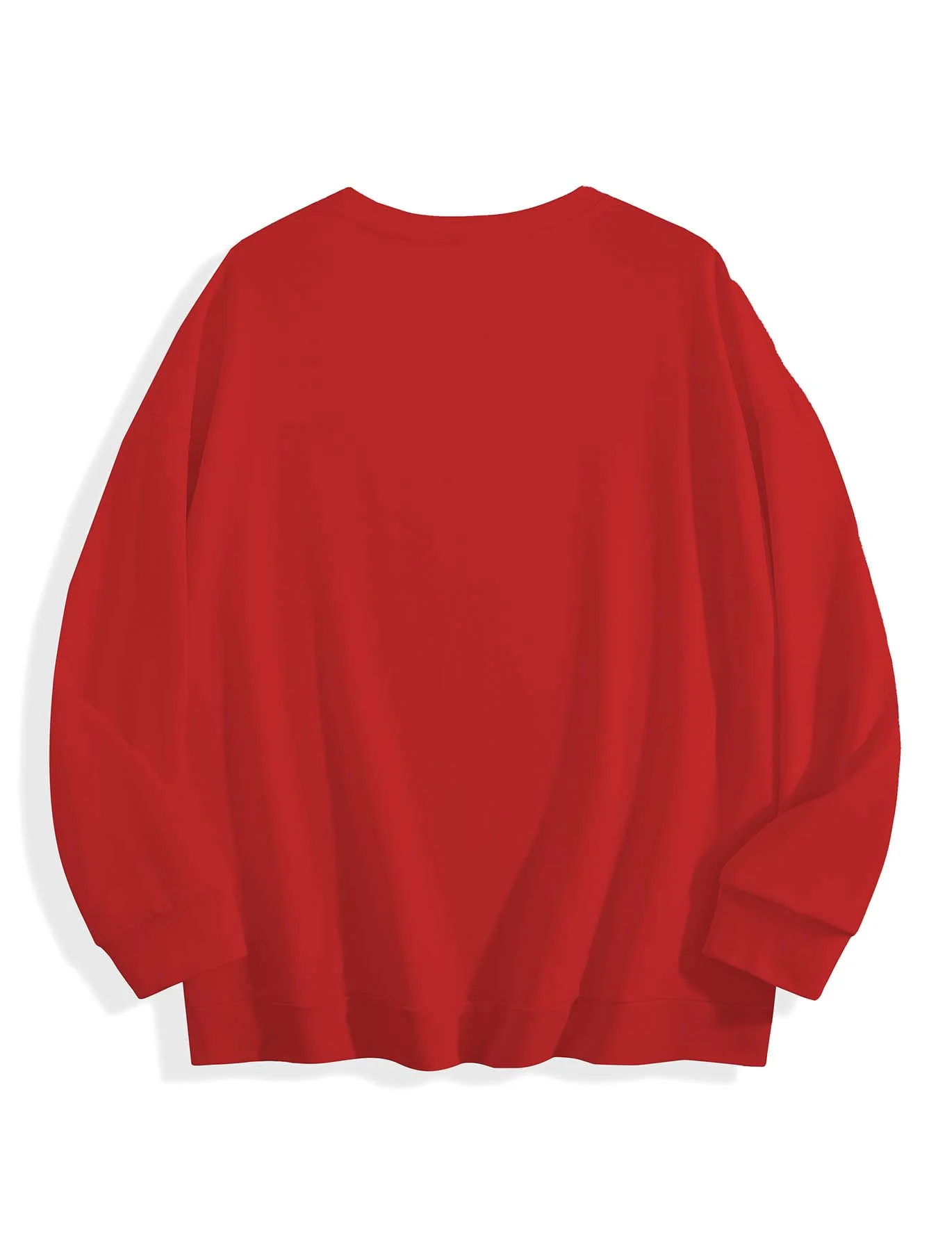 Christmas Print Pullover Sweatshirt, Casual Long Sleeve Crew Neck Sweatshirt For Fall & Spring, Women's Plus