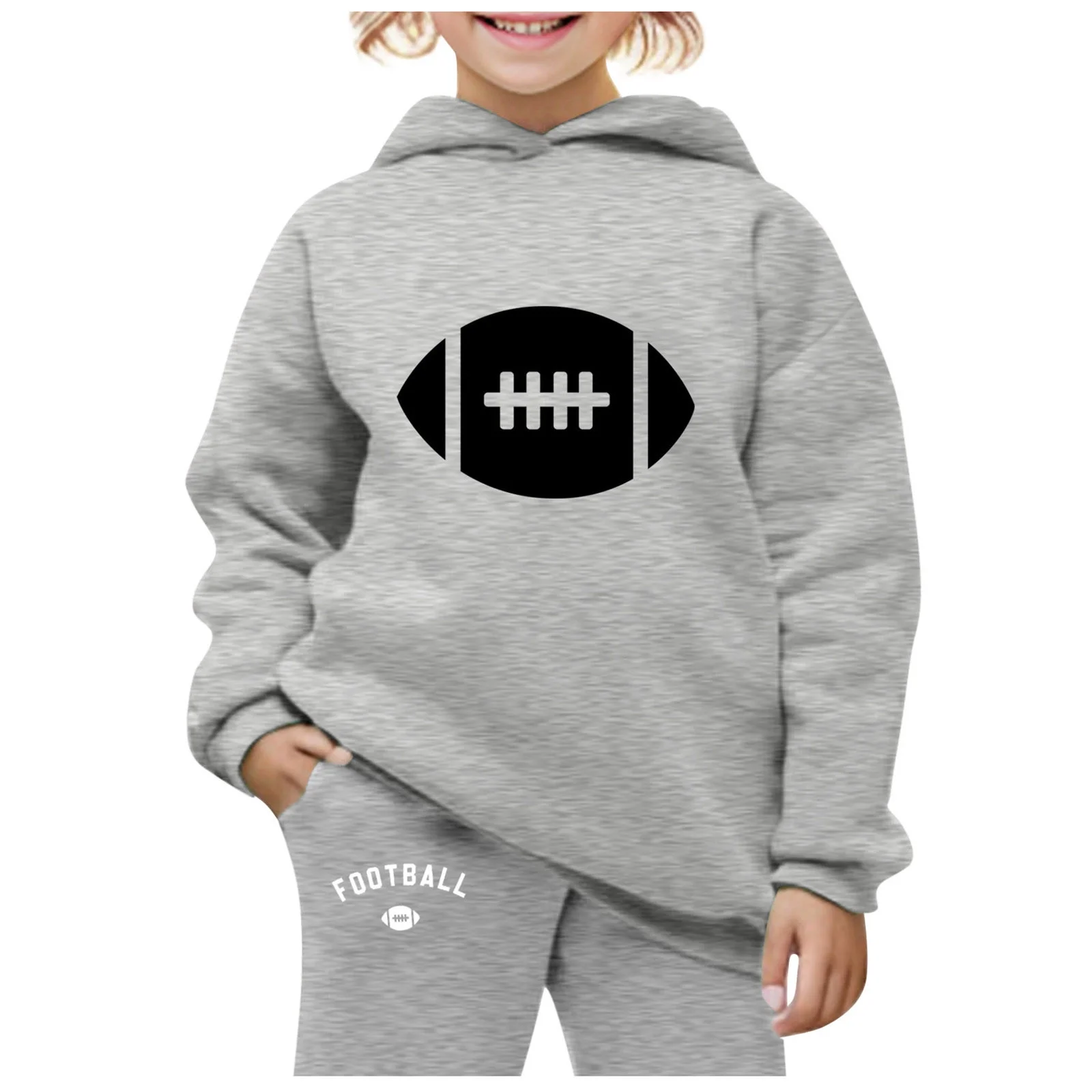 Toddler Boy Outfits Fall Kids Hoodie Sweatshirt Sweatpants Pullover Hoodie Set Tracksuit 2 Piece Outfits Fall Winter Outfit,