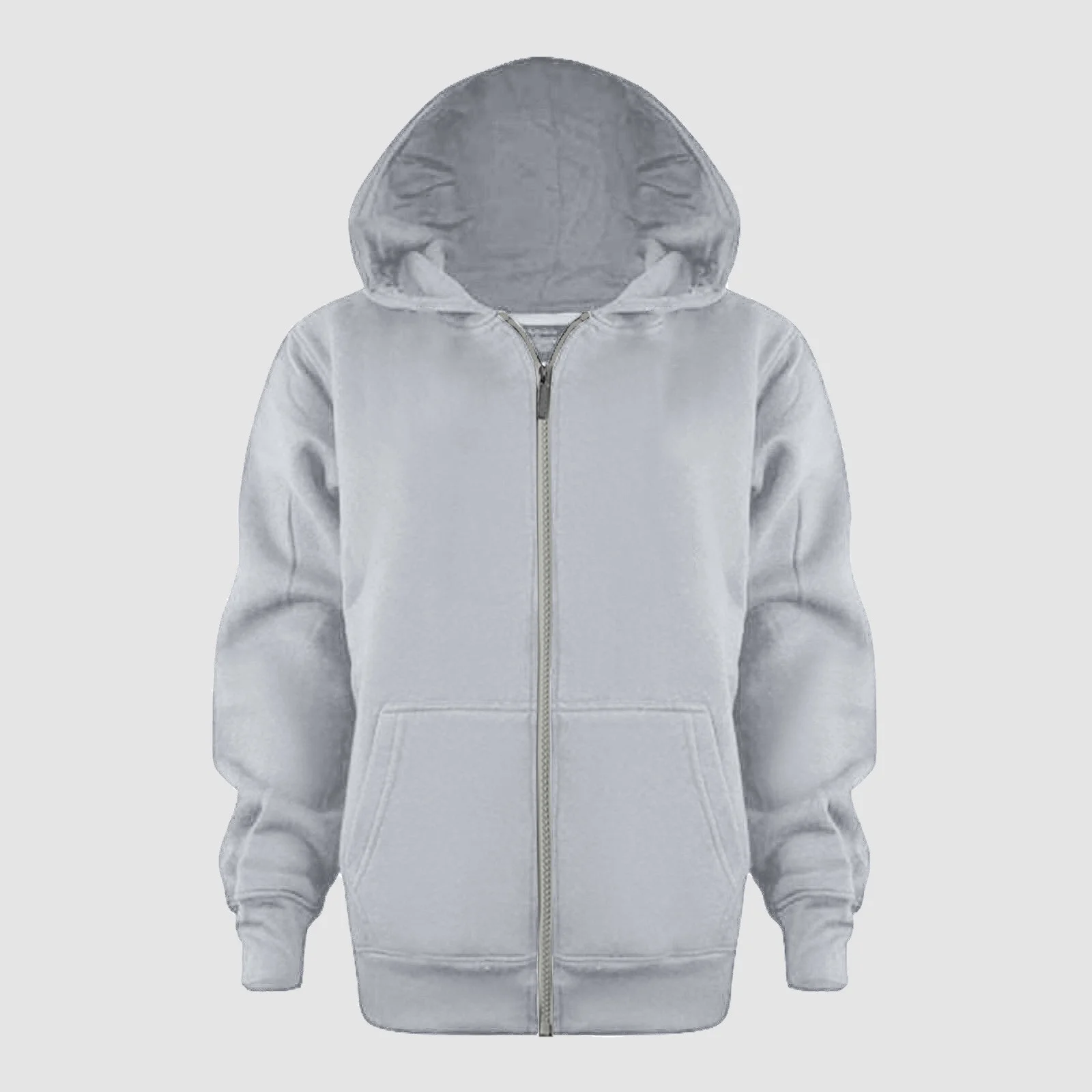 Boys Hoodie Cotton Jacket Zipper Long Sleeve Soft Warm Sweatshirt Outerwear for Kids Windbreaker Lightweight Athletic Hoodie with Pocket Grey, 5-6 Years