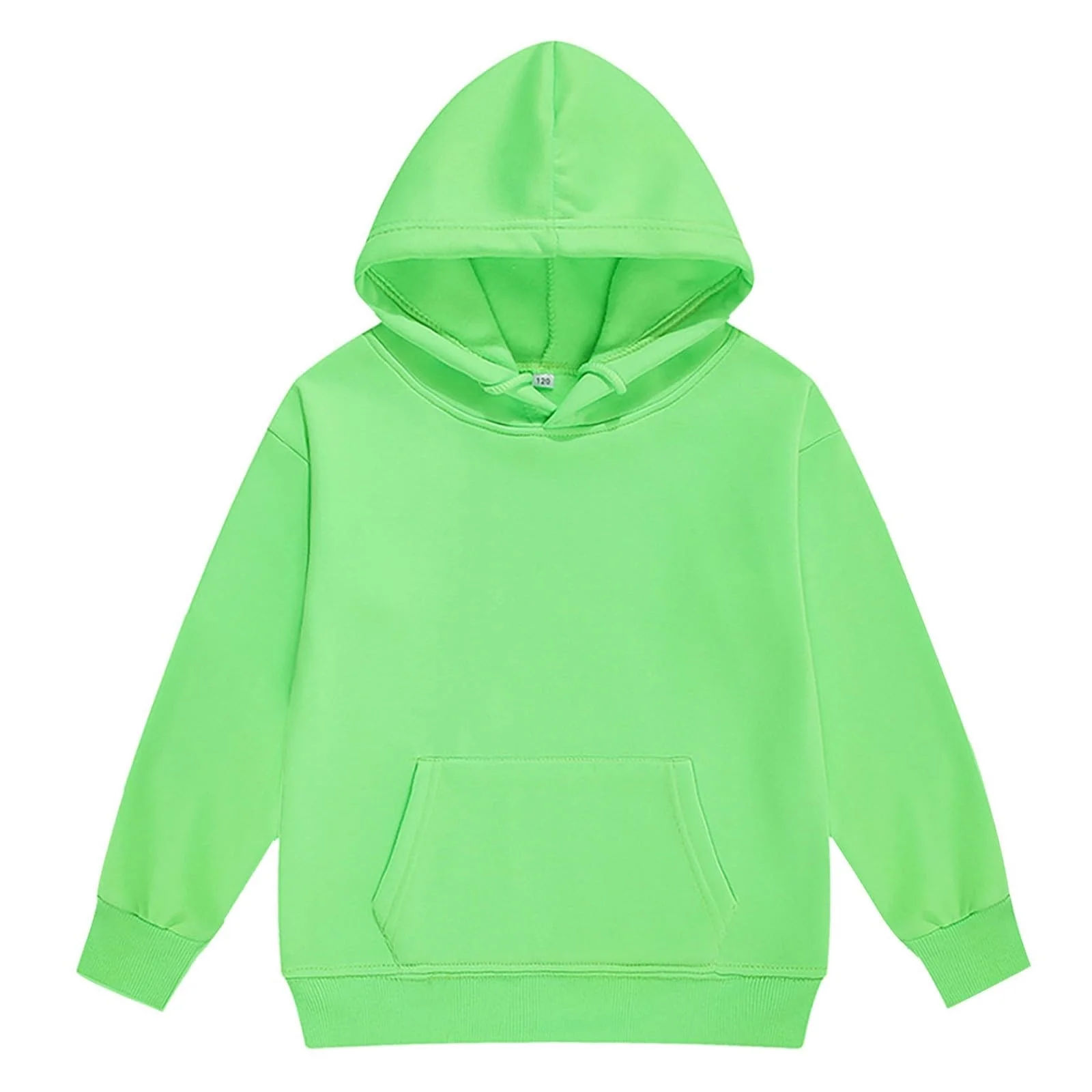 Big Girls Long Sleeve Solid Warm Hoodie Pullover Tops Pants Kids Outfits Sweat Suit Light Green,10-11Y Girls Activewear