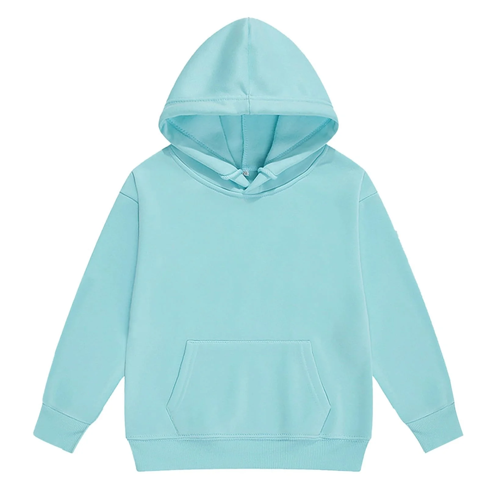 Toddler Long Sleeve Solid Warm Hoodie Pullover Tops Pants Kids Outfits Sweat Suit Blue,2-3T Girls Activewear