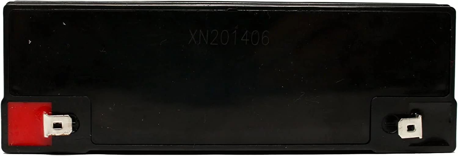 4x Pack - Compatible BAXTER HEALTHCARE INFUSION PUMP Battery - Replacement UB6120 Universal Sealed Lead Acid Battery (6V, 12Ah, 12000mAh, F1 Terminal, AGM, SLA) - Includes 8 F1 to F2 Terminal Adapters