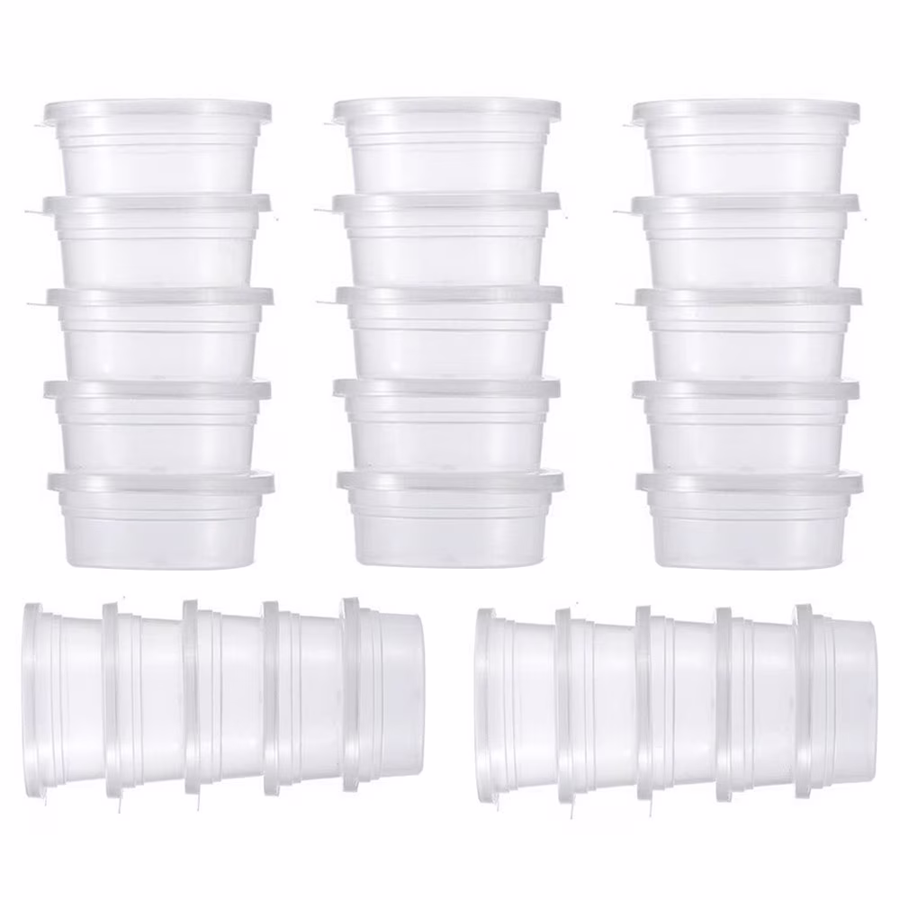 25 Pc Slime Storage Containers Foam Ball Storage Cups Containers With Lids