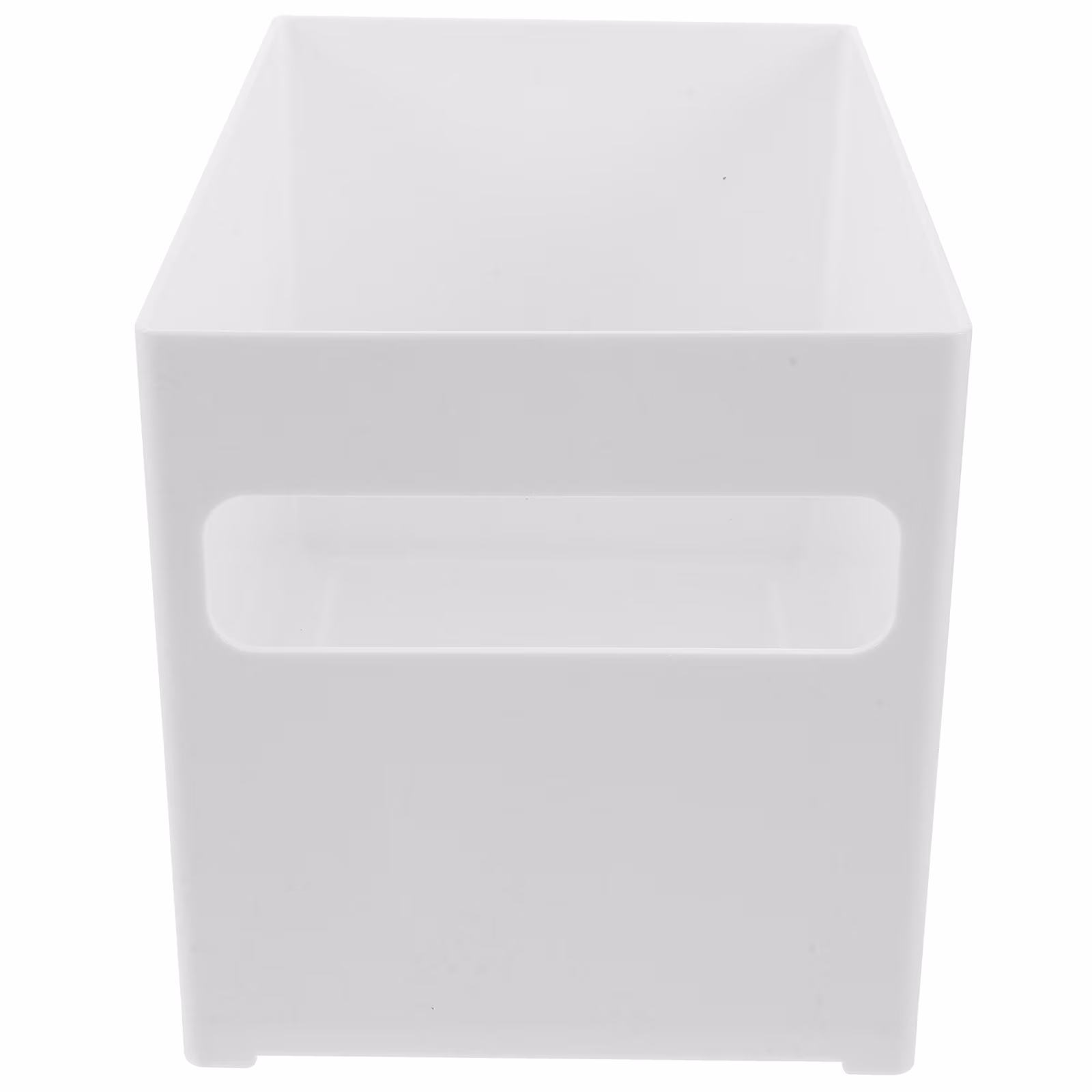 Cube Kitchen Storage Box Handle Storage Bin 21X15X14CM White