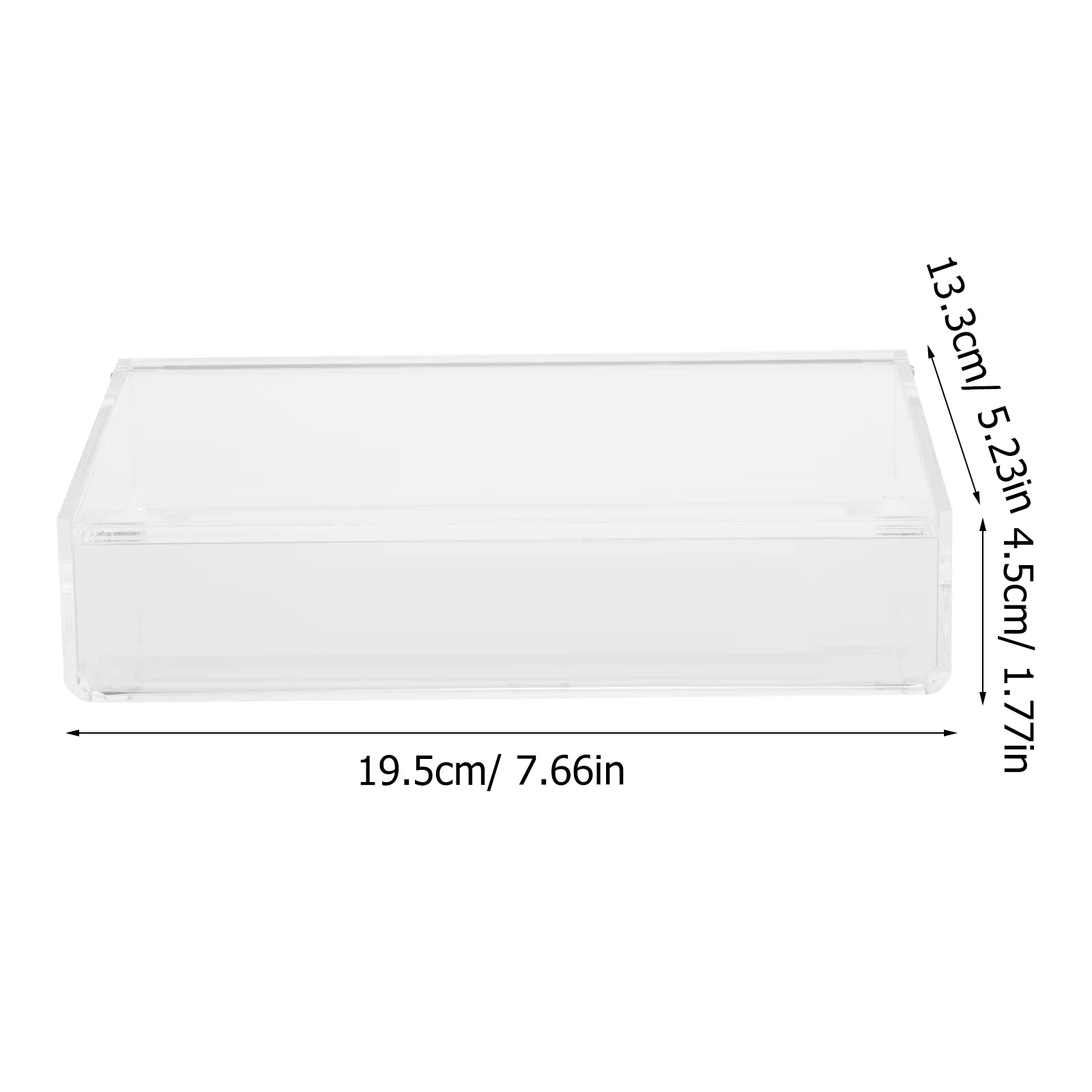 Transparent Storage Box Clear Stationery Case Lid Design Office
