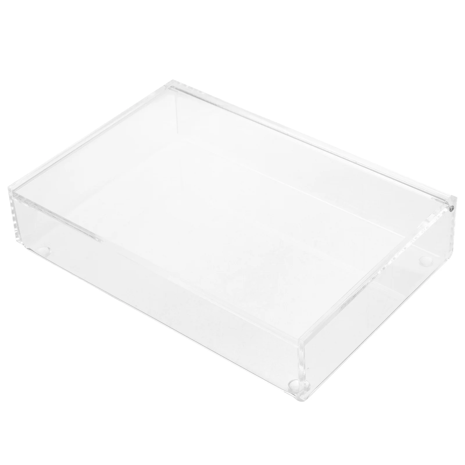 Transparent Storage Box Clear Stationery Case Lid Design Office