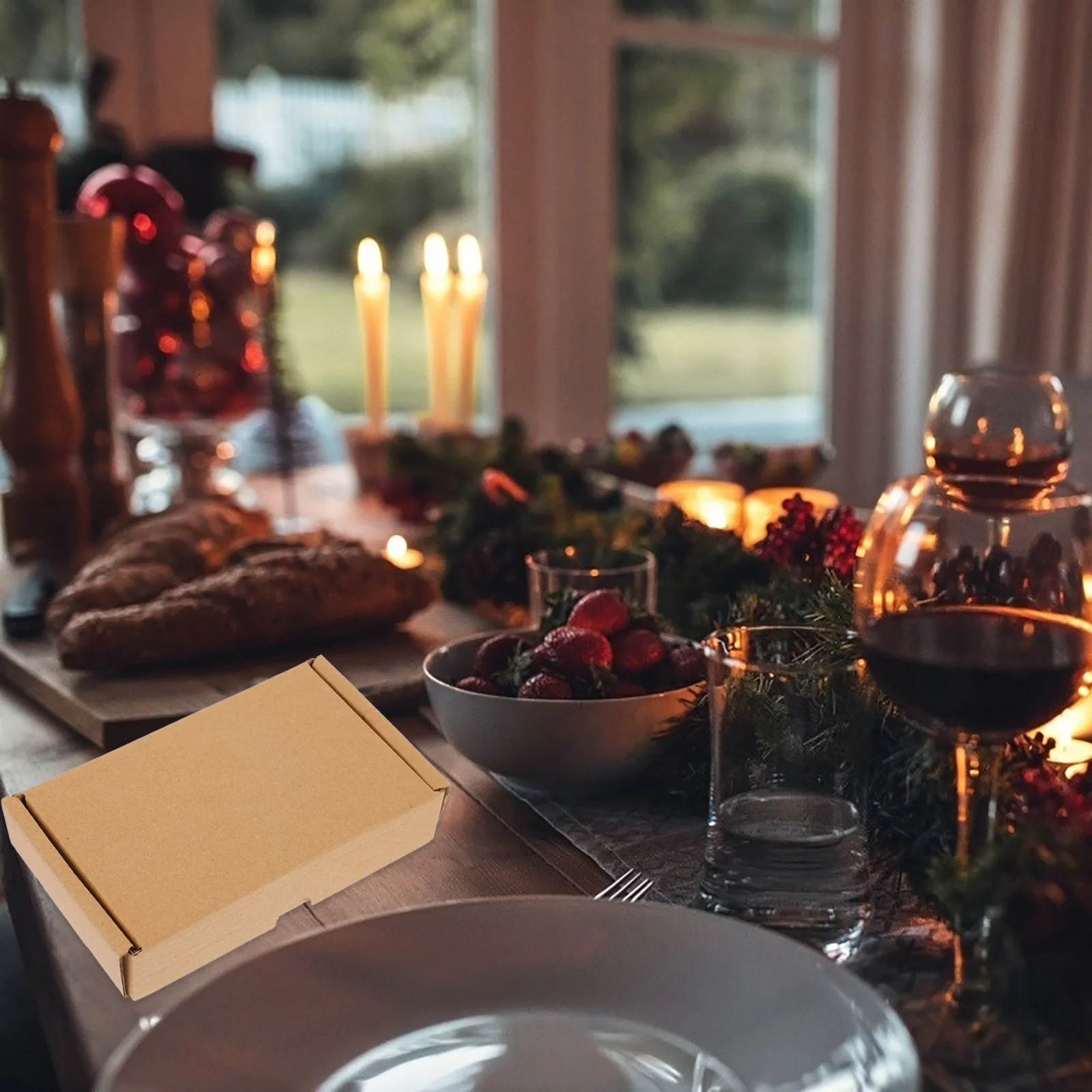 15 Pcs Corrugated Box Small Storage Boxes Packaging Cardboard Coffee