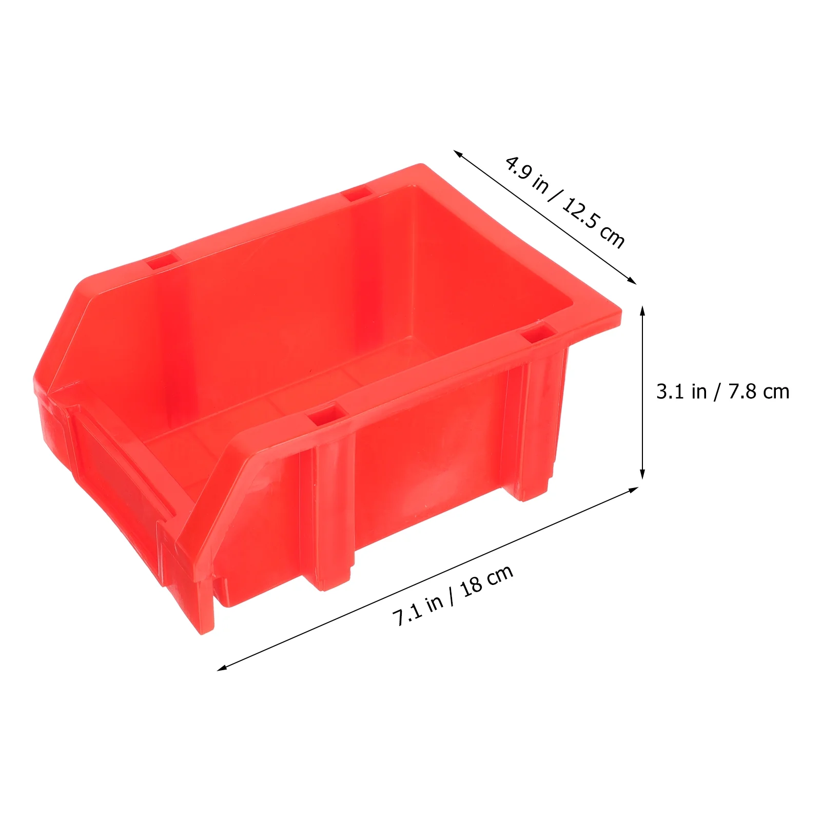 Fastener Tape Oblique Storage Box Nesting Shelf Bins 18.00X12.50X7.80CM