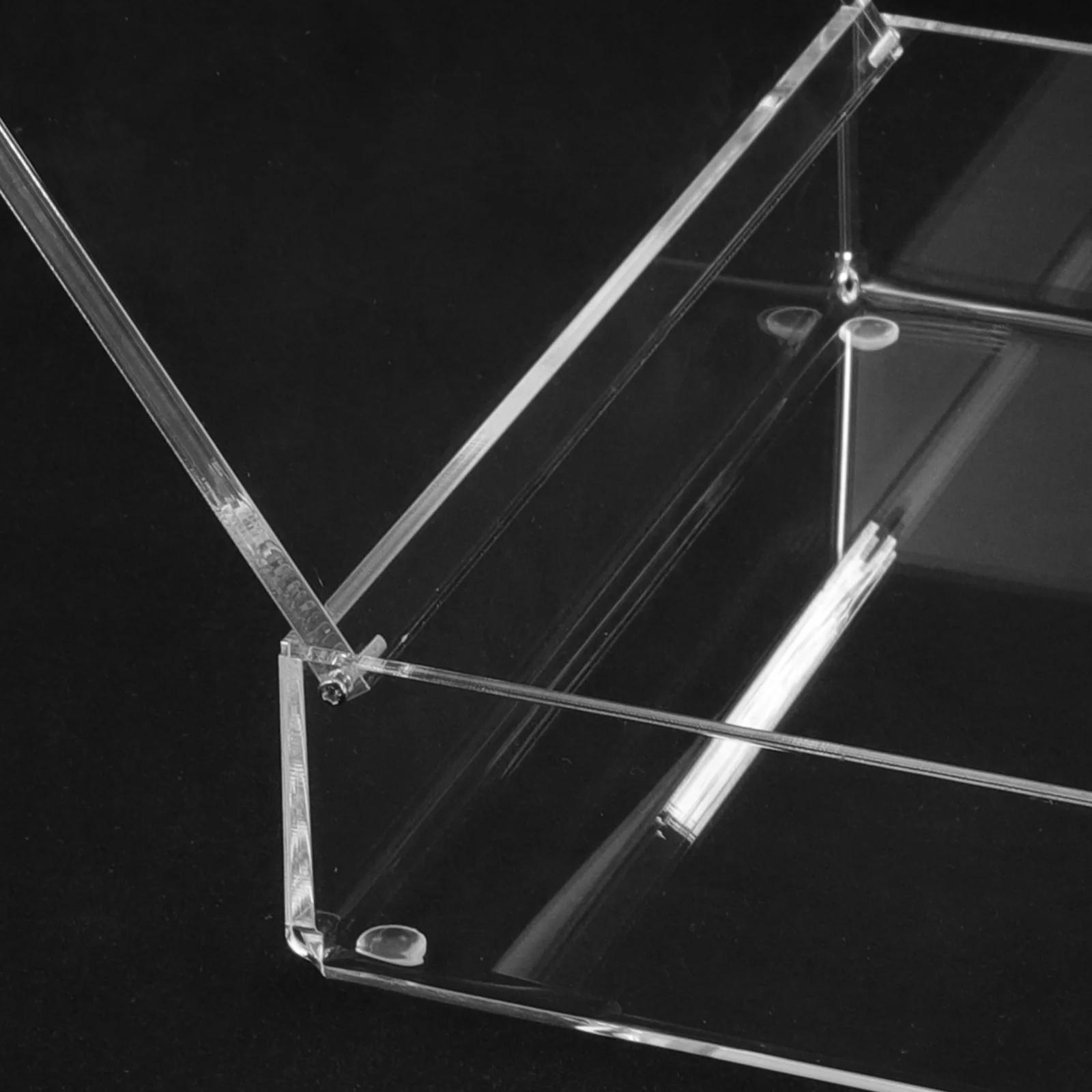 Transparent Storage Box Clear Stationery Case Lid Design Office