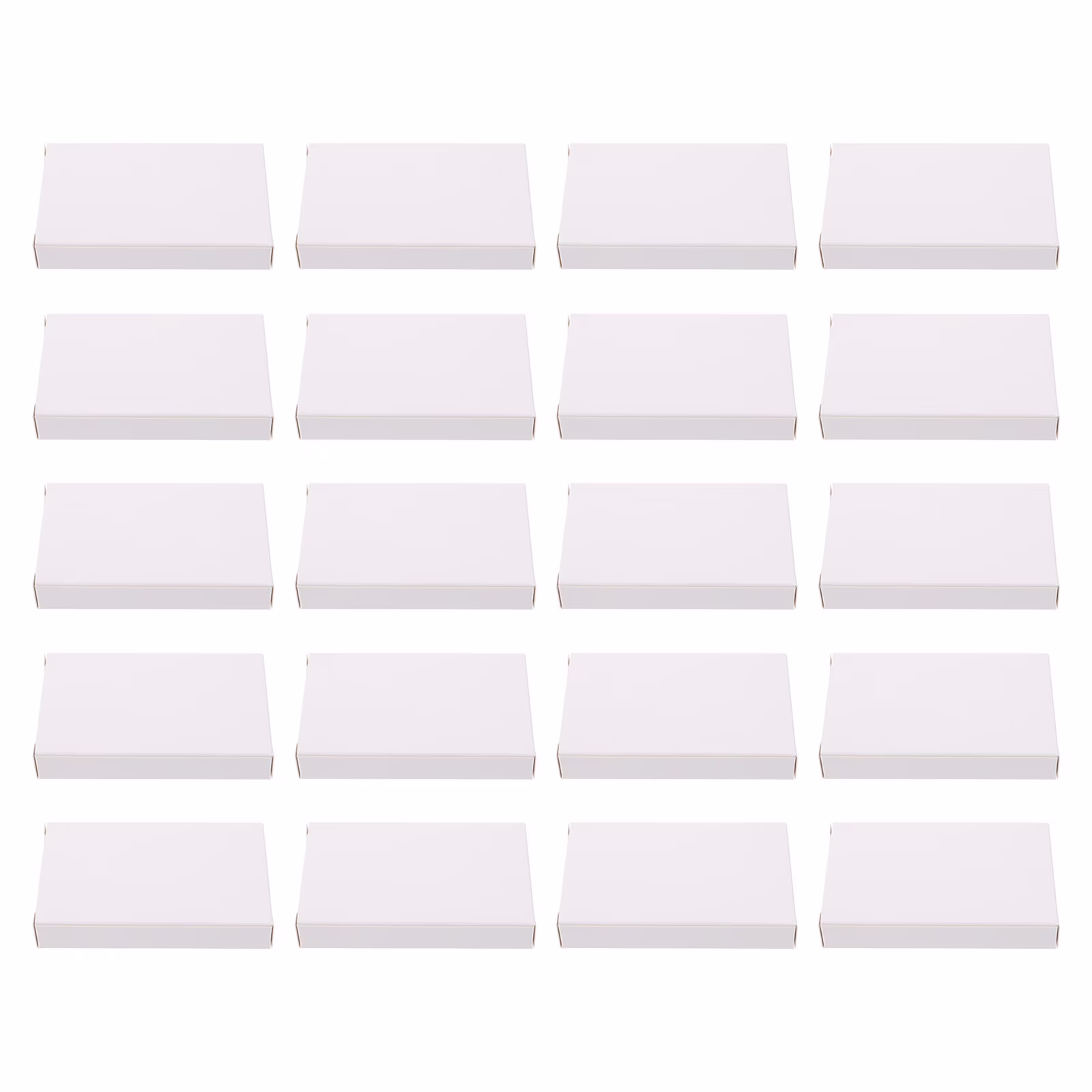 30 Pcs Carton Transparent Storage Bin with Lid Paper Holder Small Bins