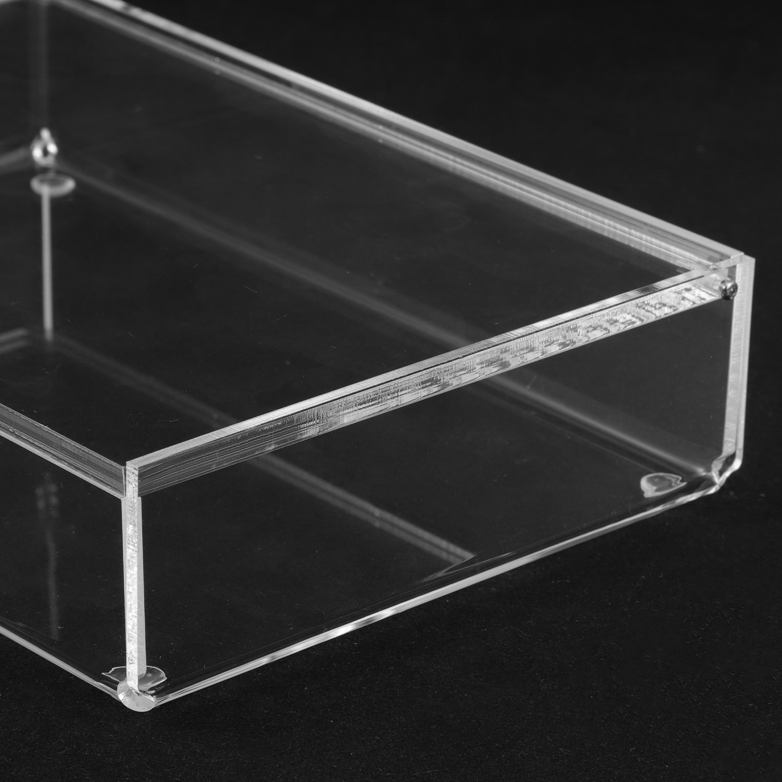 Transparent Storage Box Clear Stationery Case Lid Design Office