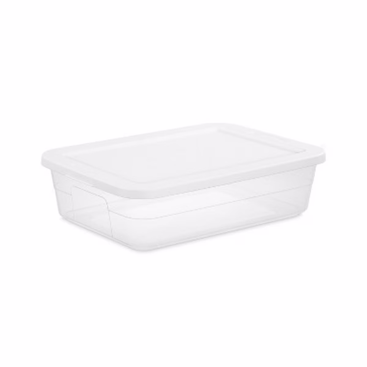 28 Quart Clear Under Bed Storage Container (White) - Dust-Proof, Space-Saving Organizer with Lid