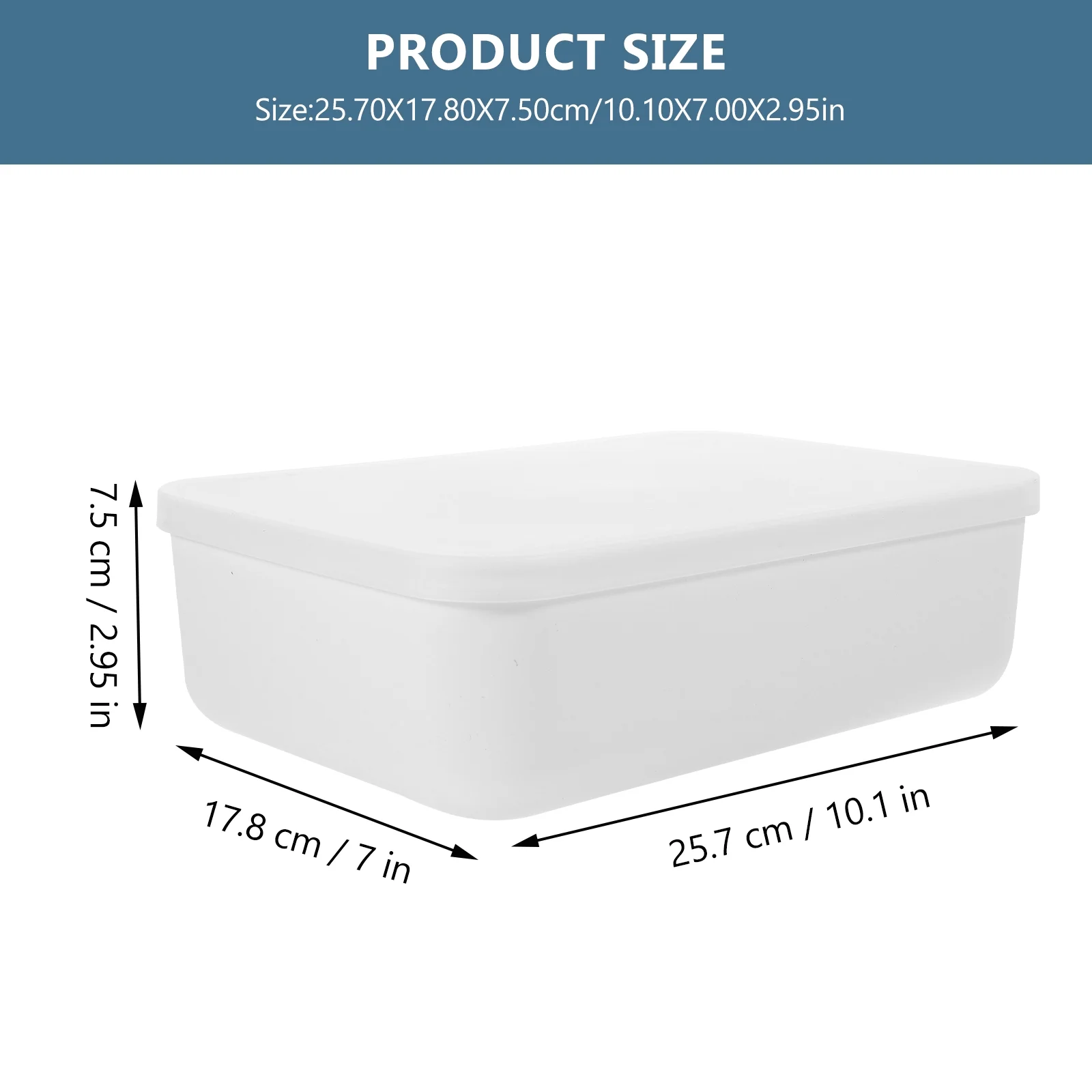 Lids Household Storage Box Lightweight Storage Box Office 26X18.5X8CM