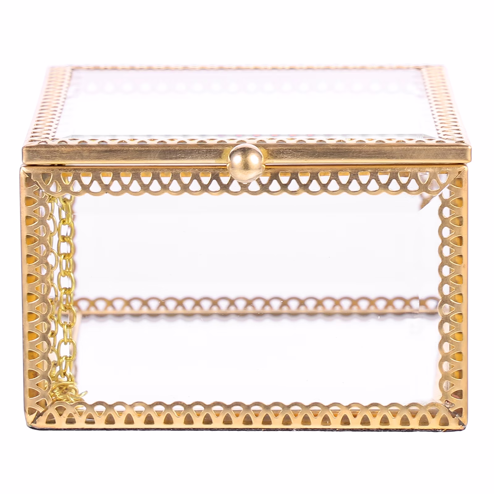 Glass Storage Box Containing Wedding Favors Chocolate Gift Boxes Bride