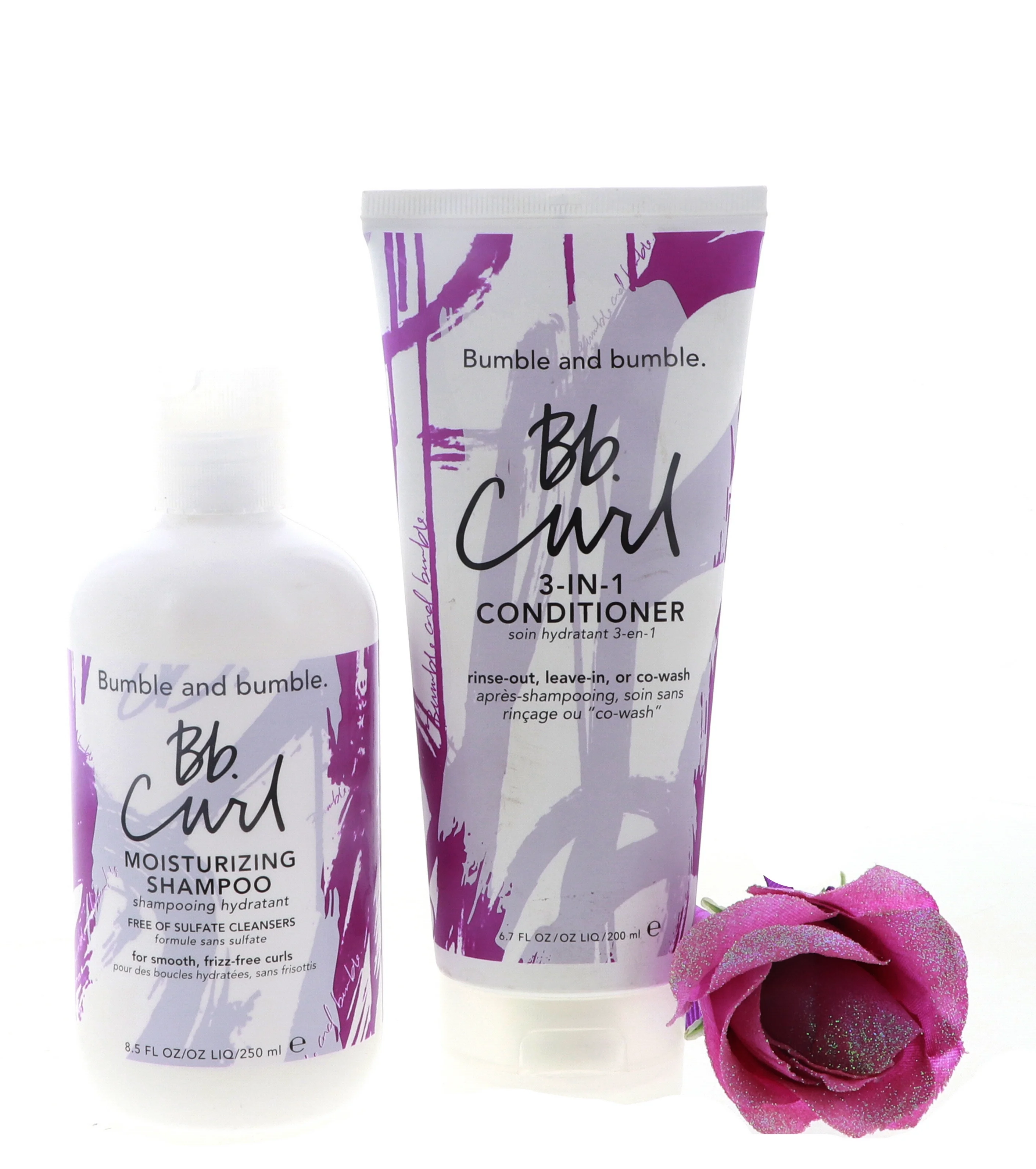 Bumble and Bumble Curl Moisturizing Shampoo 8.5 Fl oz & 3-in-1 Conditioner 6.7 fl oz