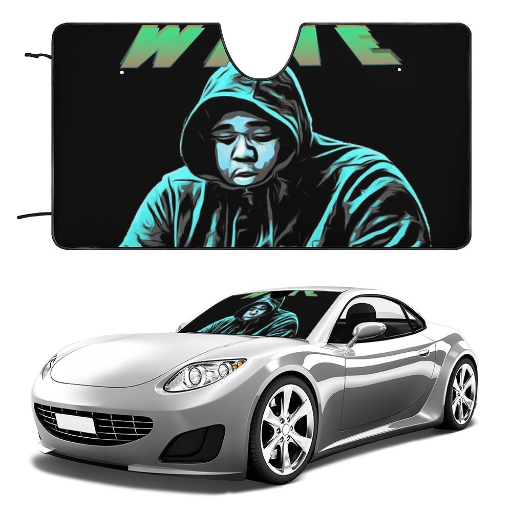 Rod Wave Car Windshield Sunshade Accessories Umbrella Foldable Reflective Sun Visor Front Window Cover Protector