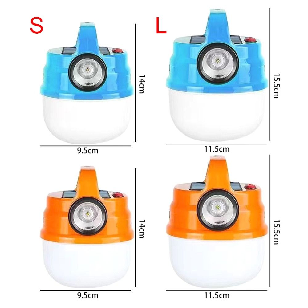Multi-function Battery Operated Flashlight Waterproof Collapsible Working Lighting LED Tent Lamp Camping Light Emergency Lantern BLUE S