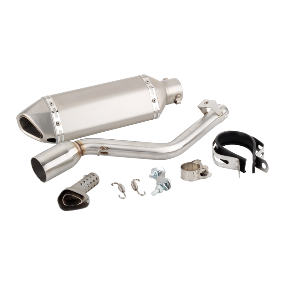 For Keeway TX 125 2012 to 2020 2021 TX125 Enduro / SM 12-21 TX 125 Escape Slip-on Motorcycle Exhaust Muffler With Mid Link Pipe