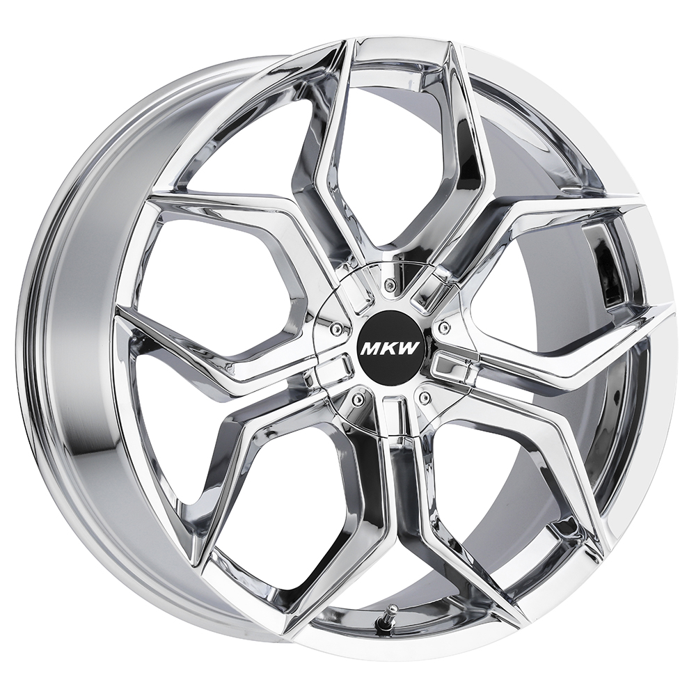 22x9 MKW M121 Chrome Wheel 6x5.5 (18mm)