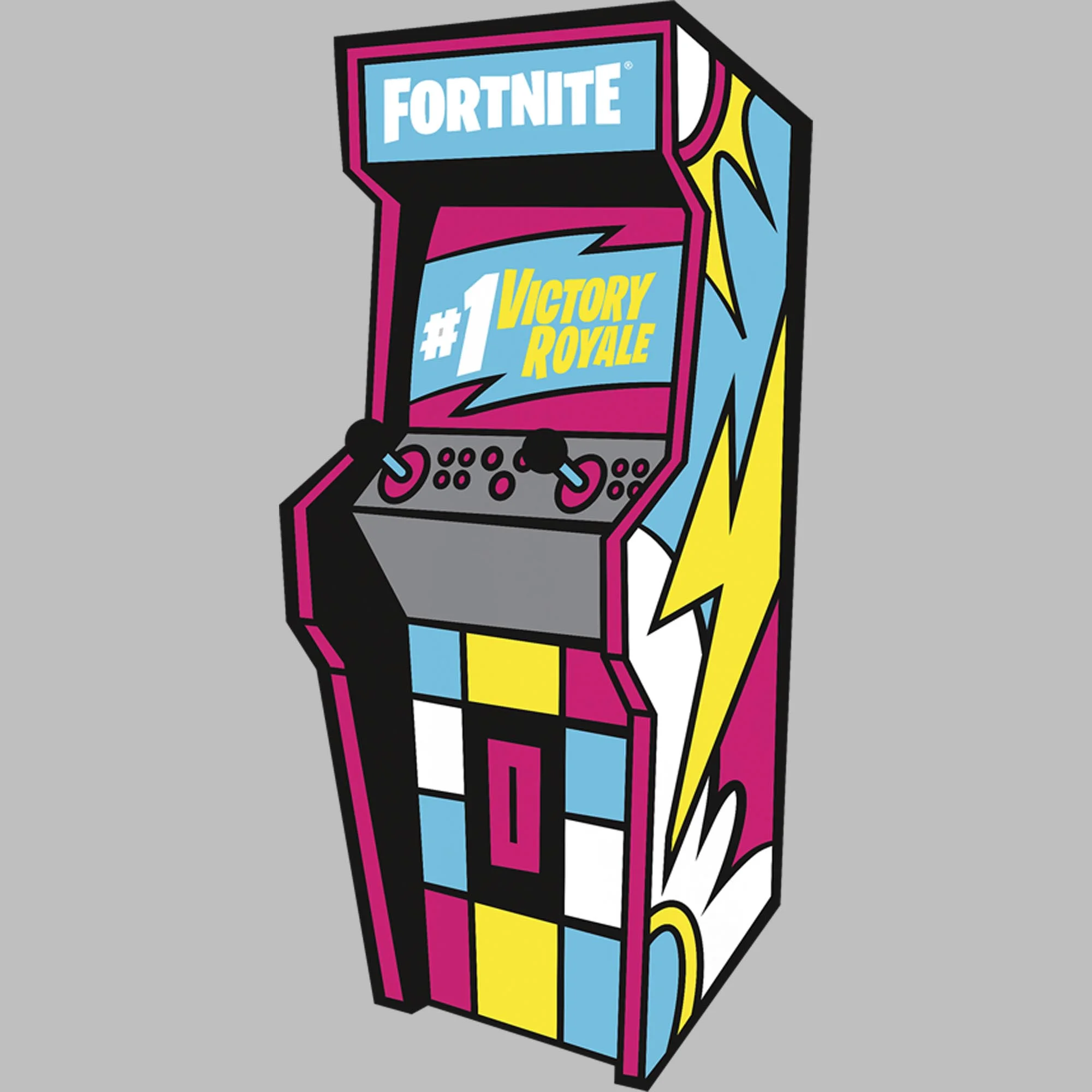 Junior's Fortnite Retro #1 Victory Royale Arcade  Graphic Tee Athletic Heather X Large