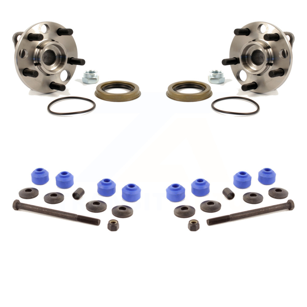 Transit Auto - Front Hub Bearing Assembly And Link Kit For 1995-2005 Chevrolet Cavalier Pontiac Sunfire K77-100222