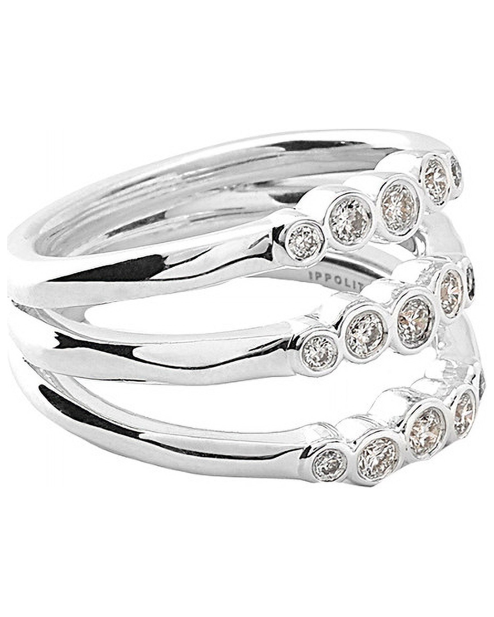 IPPOLITA Stardust Silver 0.42 ct. tw. Diamond Ring, 7