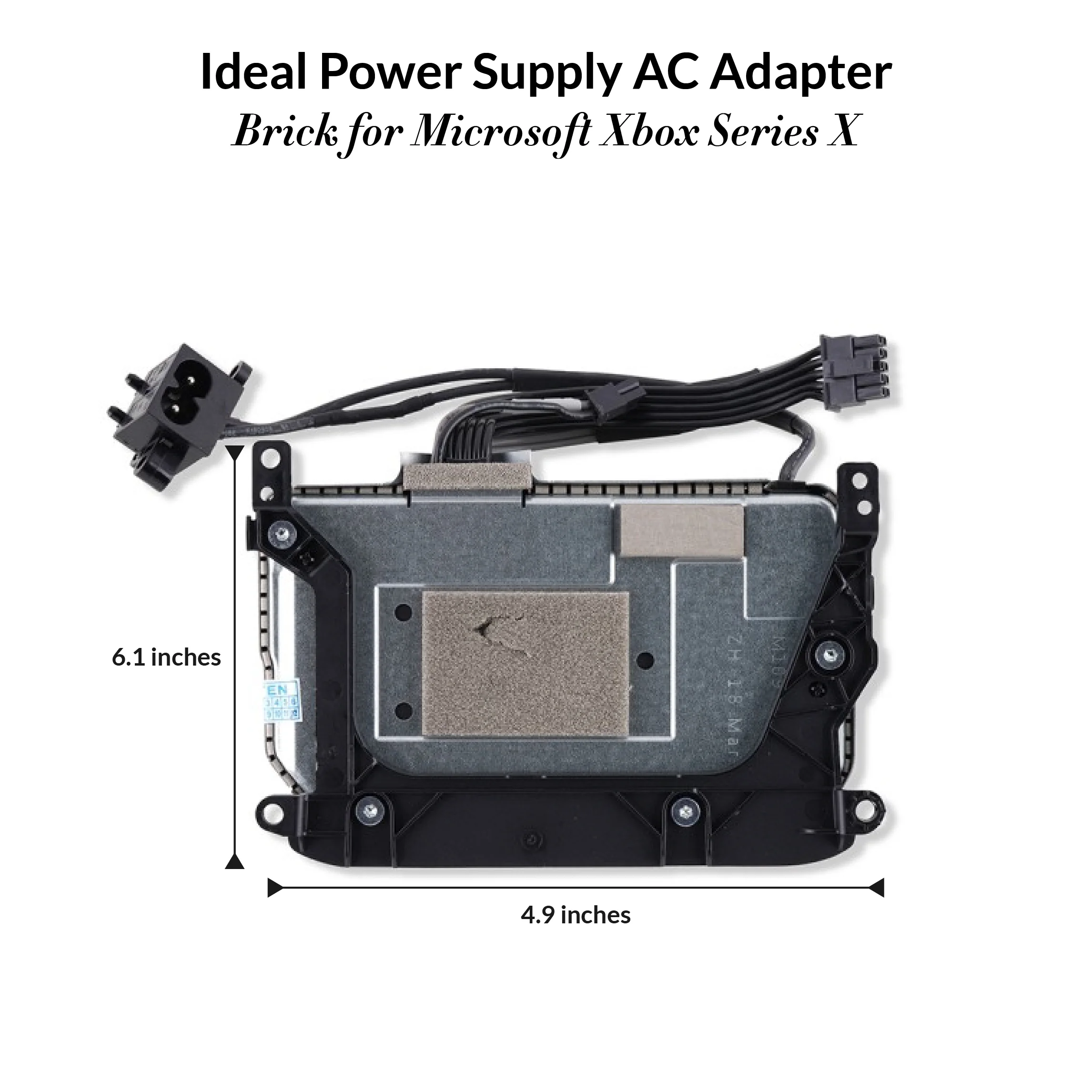 Replacement Power Supply AC Adapter Brick for Microsoft Xbox Series X Model 1920
